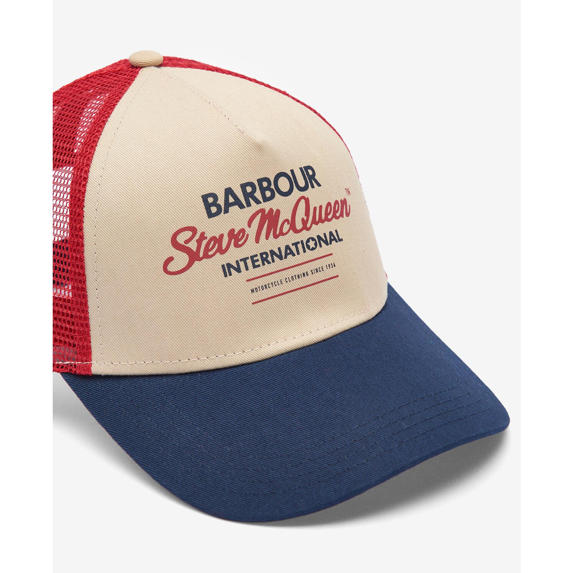 Product image 4 of 4 of Barbour International Men's Steve McQueen Trucker Cap - Navy/Red/Stone