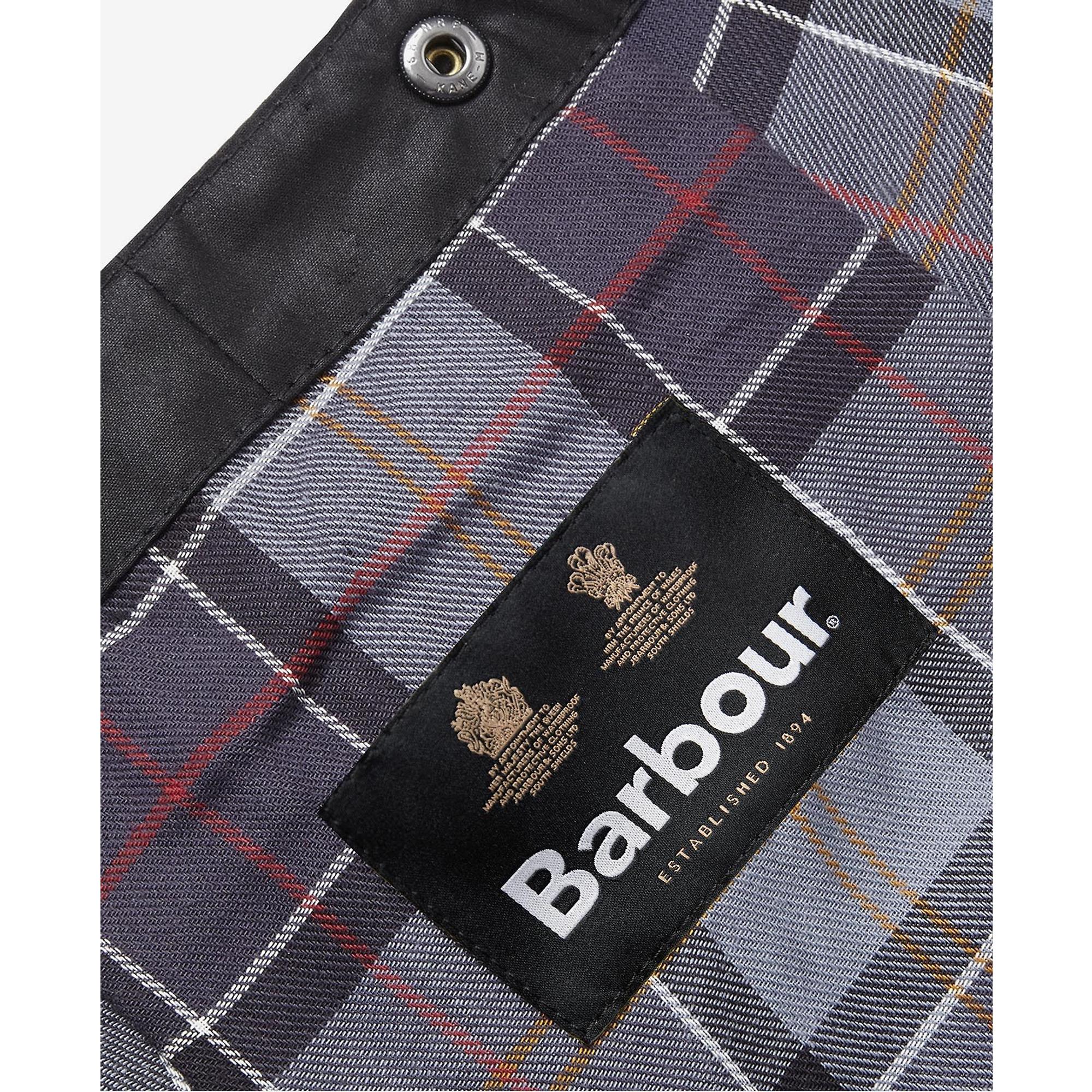 Product image 3 of 4 of Barbour Wax Cotton Hood - Tartan LIning - Black