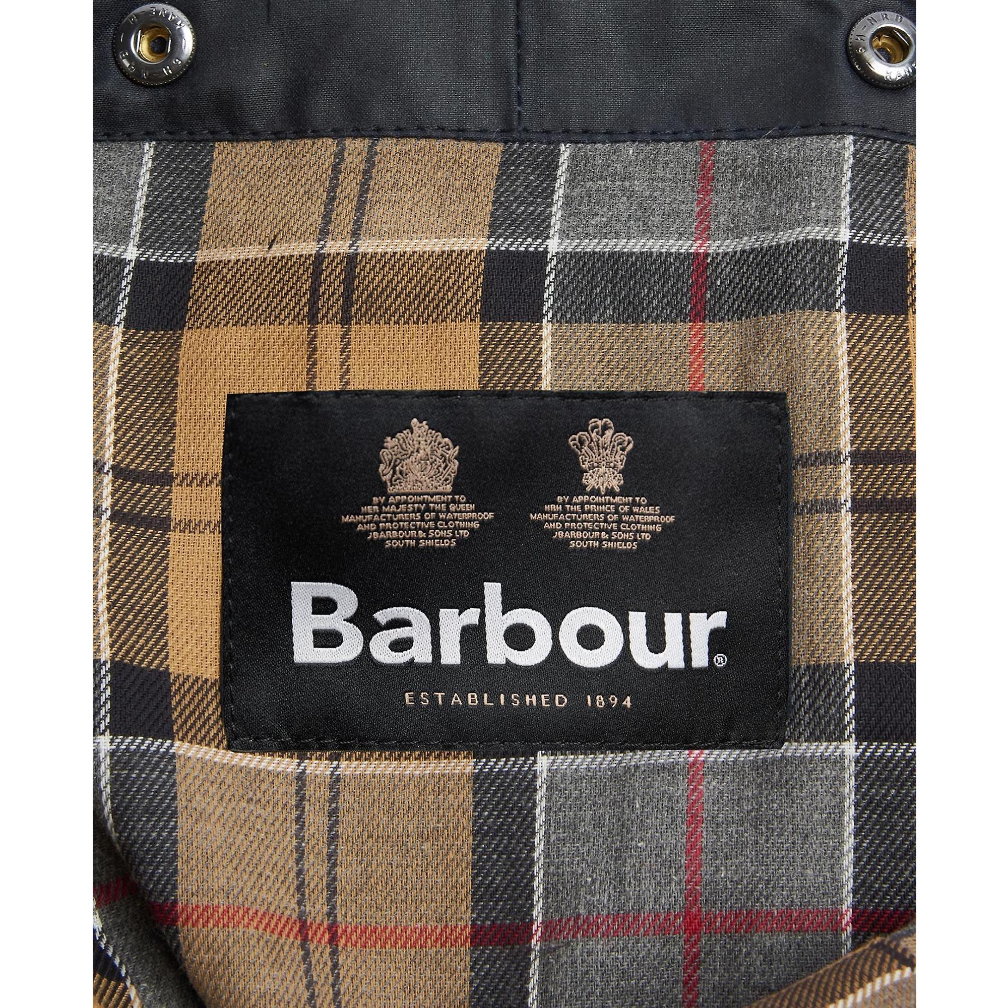 Product image 4 of 5 of Barbour Wax Cotton Hood - Tartan Lining - Navy