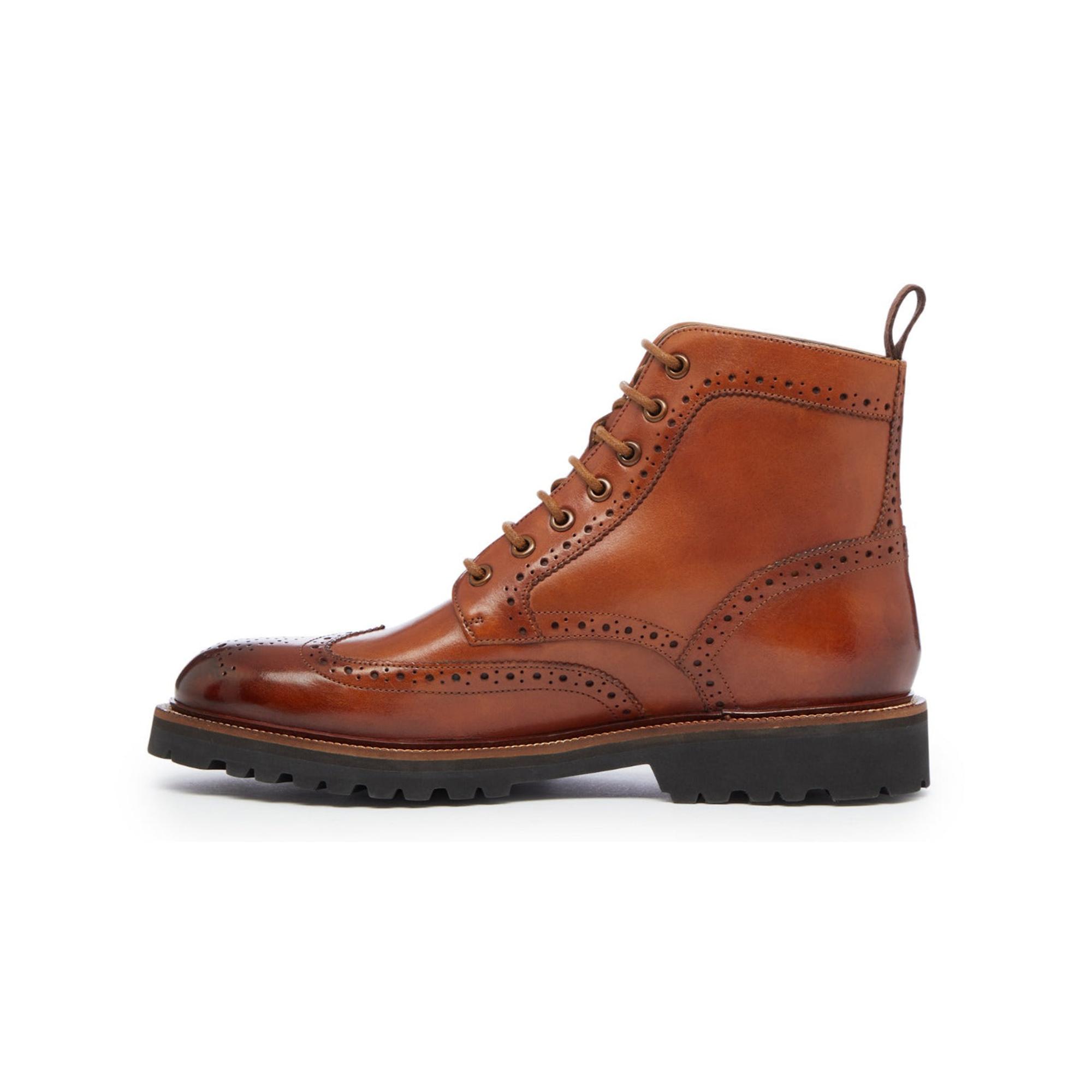 Product image 5 of 5 of Oliver Sweeney Men's Milbrook Antiqued Leather Brogue Boots - Tan