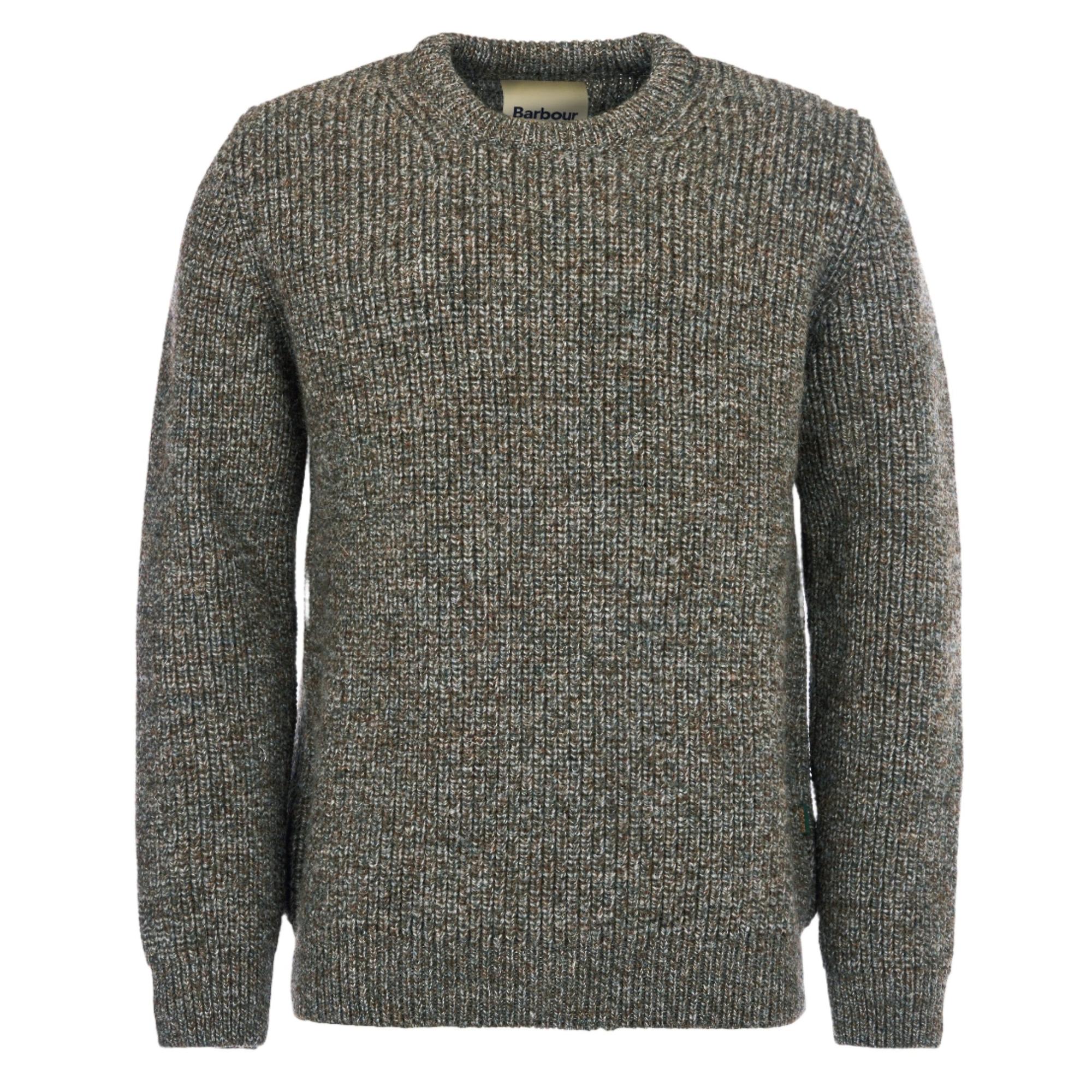 Product image 1 of 6 of Barbour Men's New Tyne Crew Neck Sweater - Derby Tweed