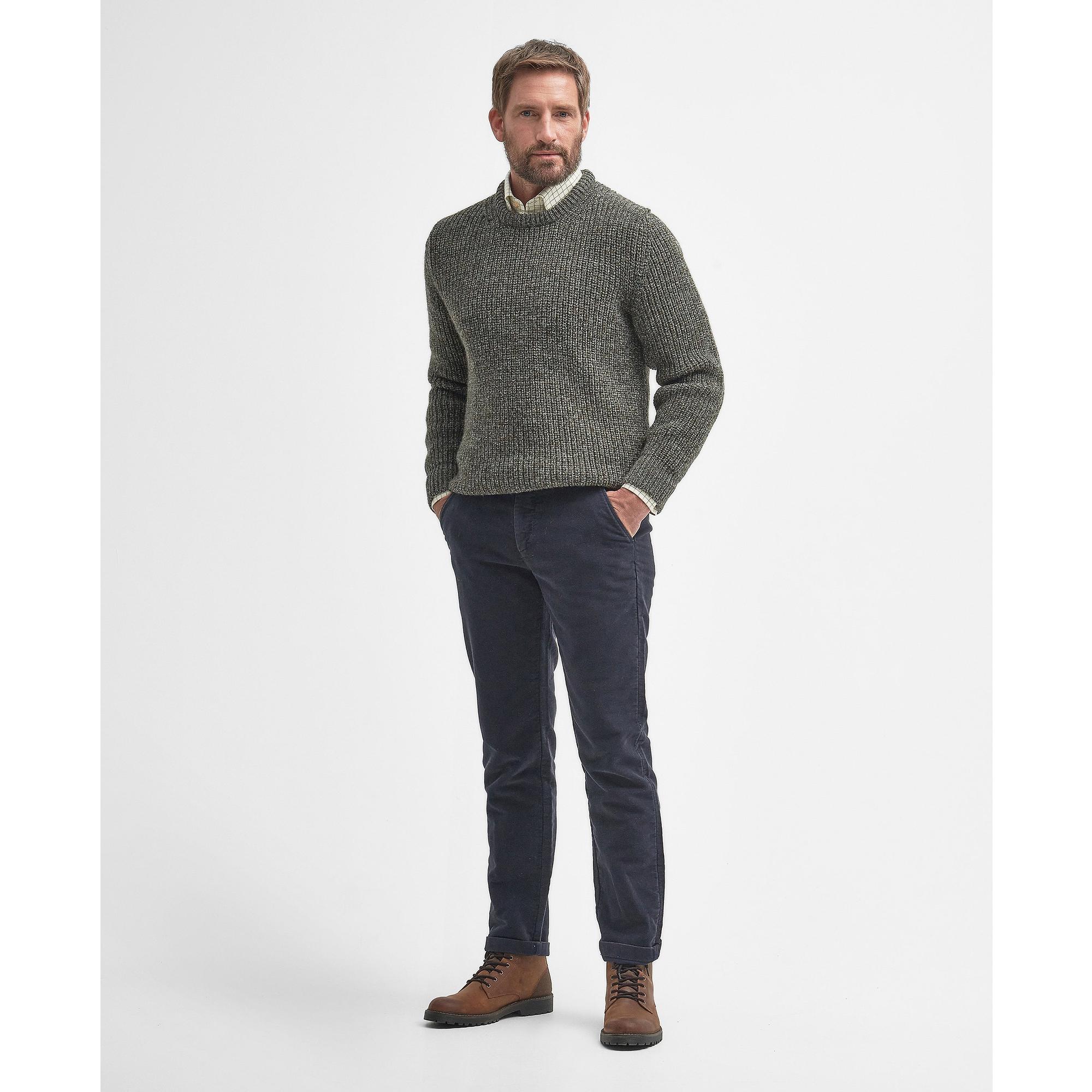 Product image 2 of 6 of Barbour Men's New Tyne Crew Neck Sweater - Derby Tweed