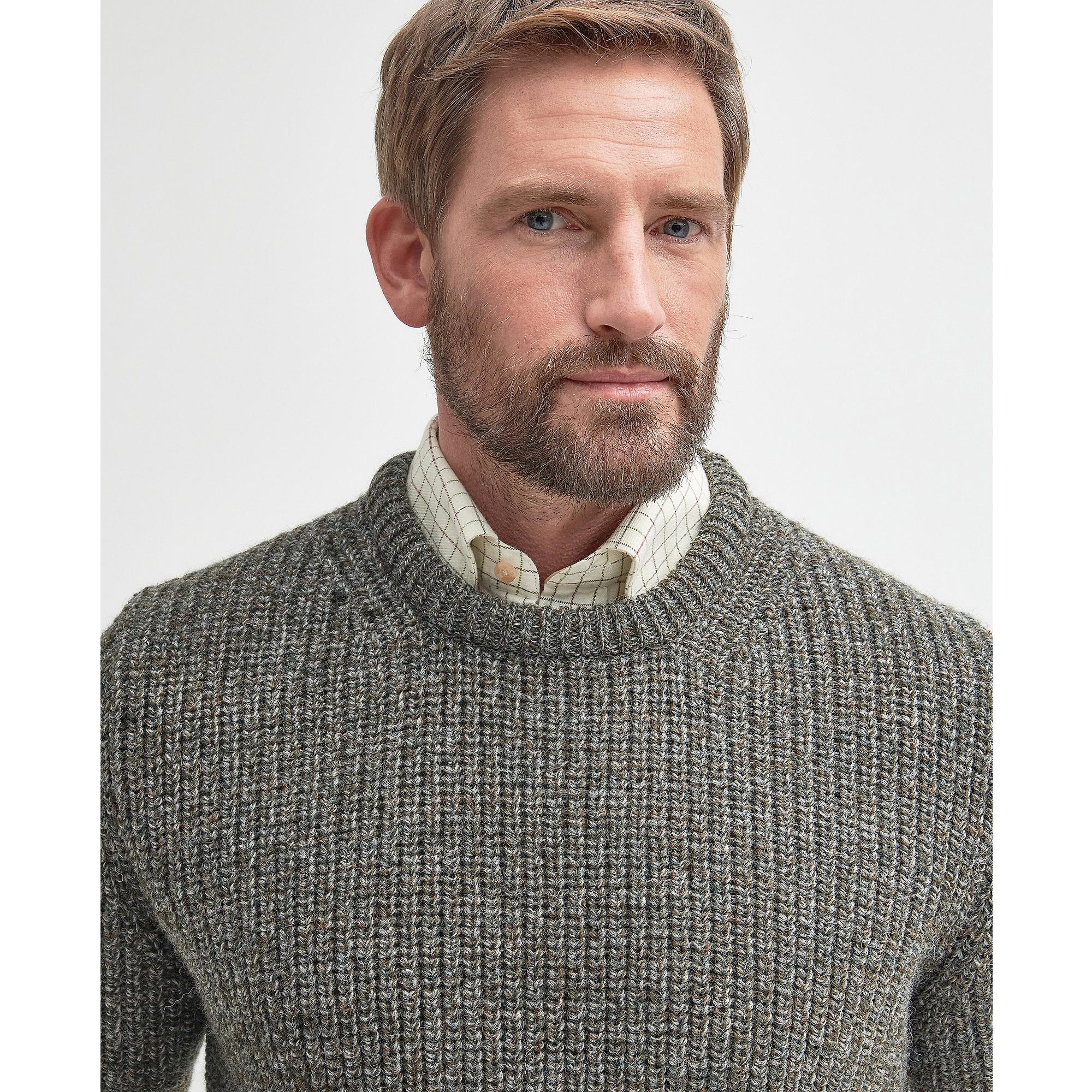 Product image 5 of 6 of Barbour Men's New Tyne Crew Neck Sweater - Derby Tweed