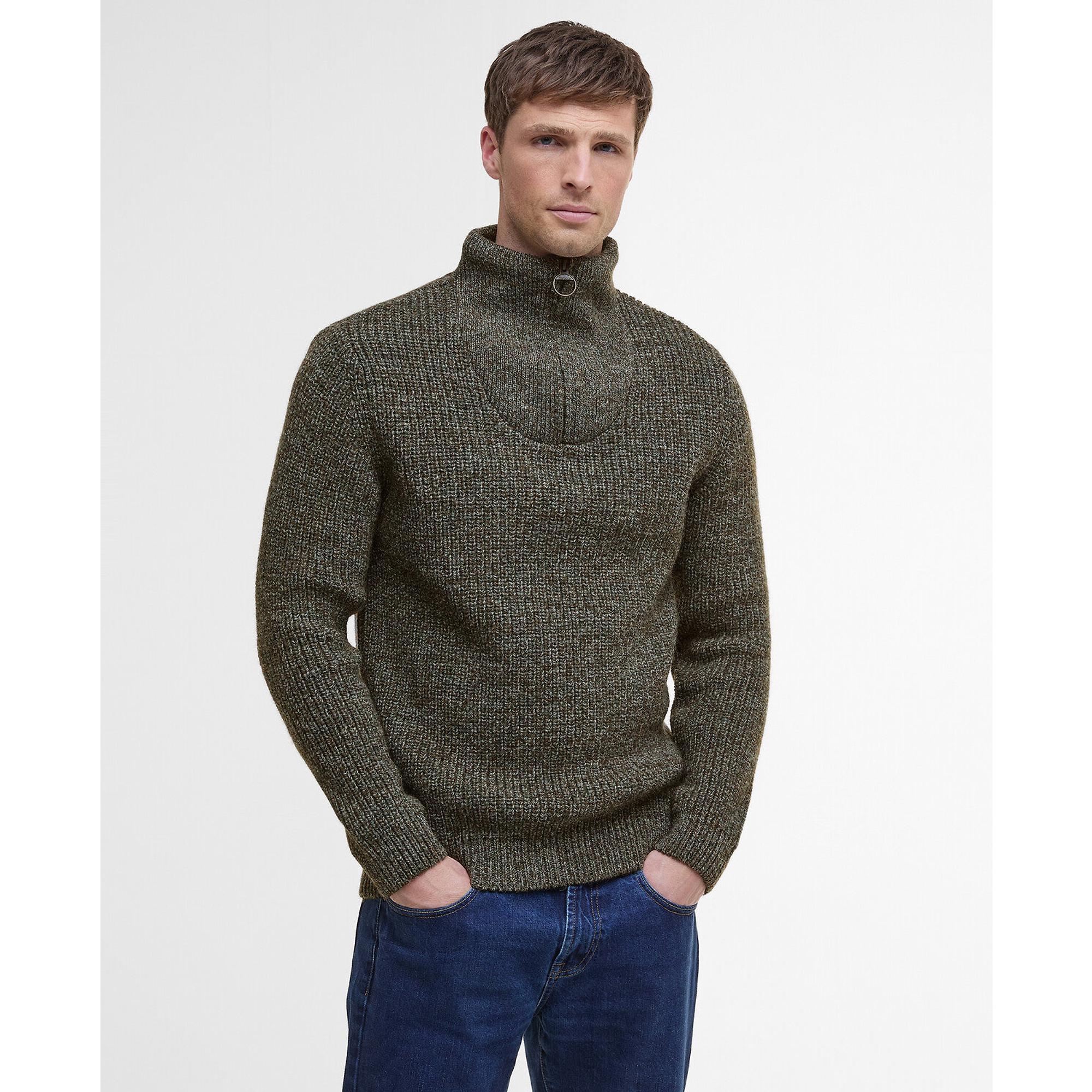 Product image 2 of 6 of Barbour Men's New Tyne Half Zip Sweater - Derby Tweed