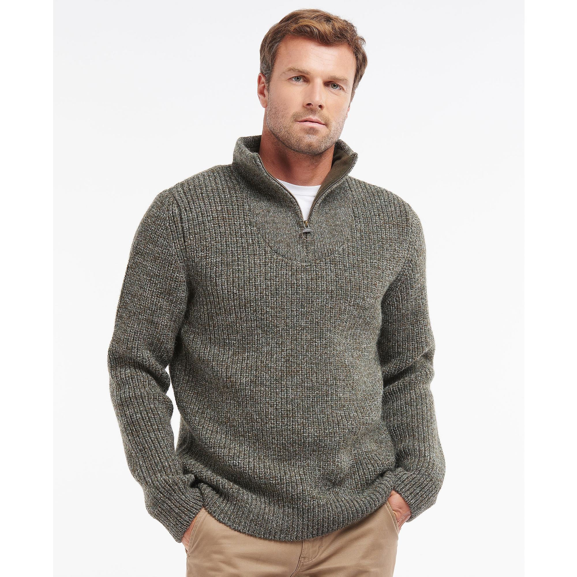 Product image 3 of 6 of Barbour Men's New Tyne Half Zip Sweater - Derby Tweed