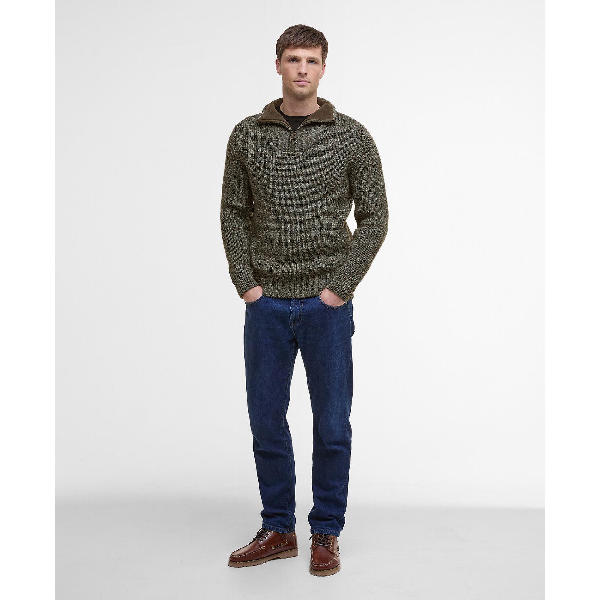 Product image 3 of 6 of Barbour Men's New Tyne Half Zip Sweater - Derby Tweed