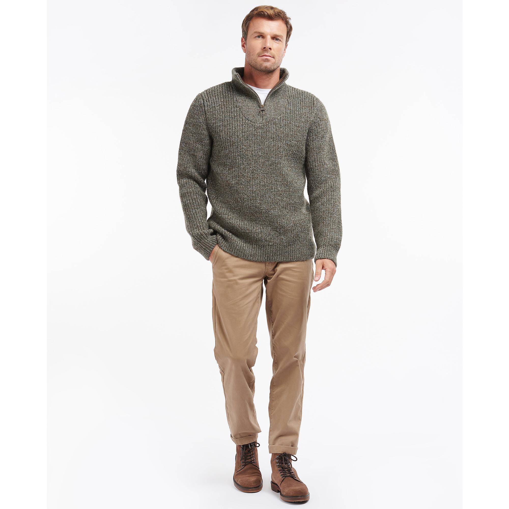 Product image 2 of 6 of Barbour Men's New Tyne Half Zip Sweater - Derby Tweed