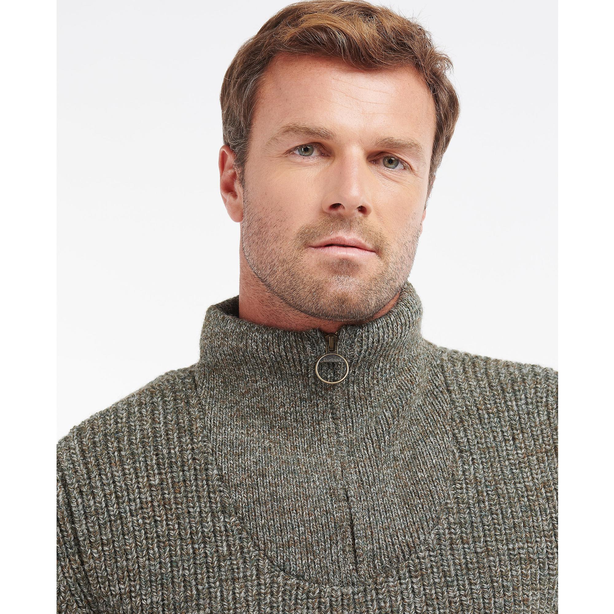 Product image 5 of 6 of Barbour Men's New Tyne Half Zip Sweater - Derby Tweed