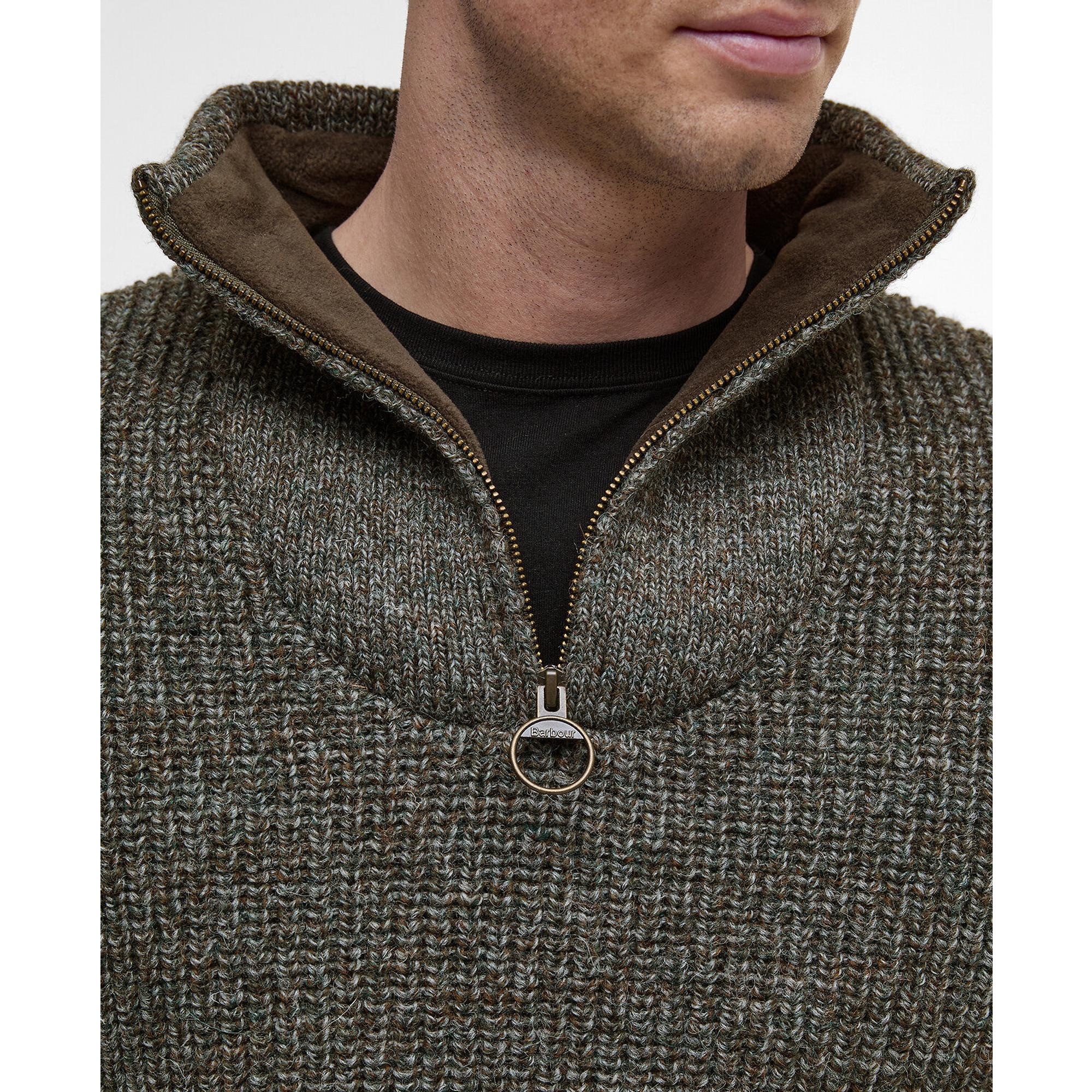 Product image 6 of 6 of Barbour Men's New Tyne Half Zip Sweater - Derby Tweed