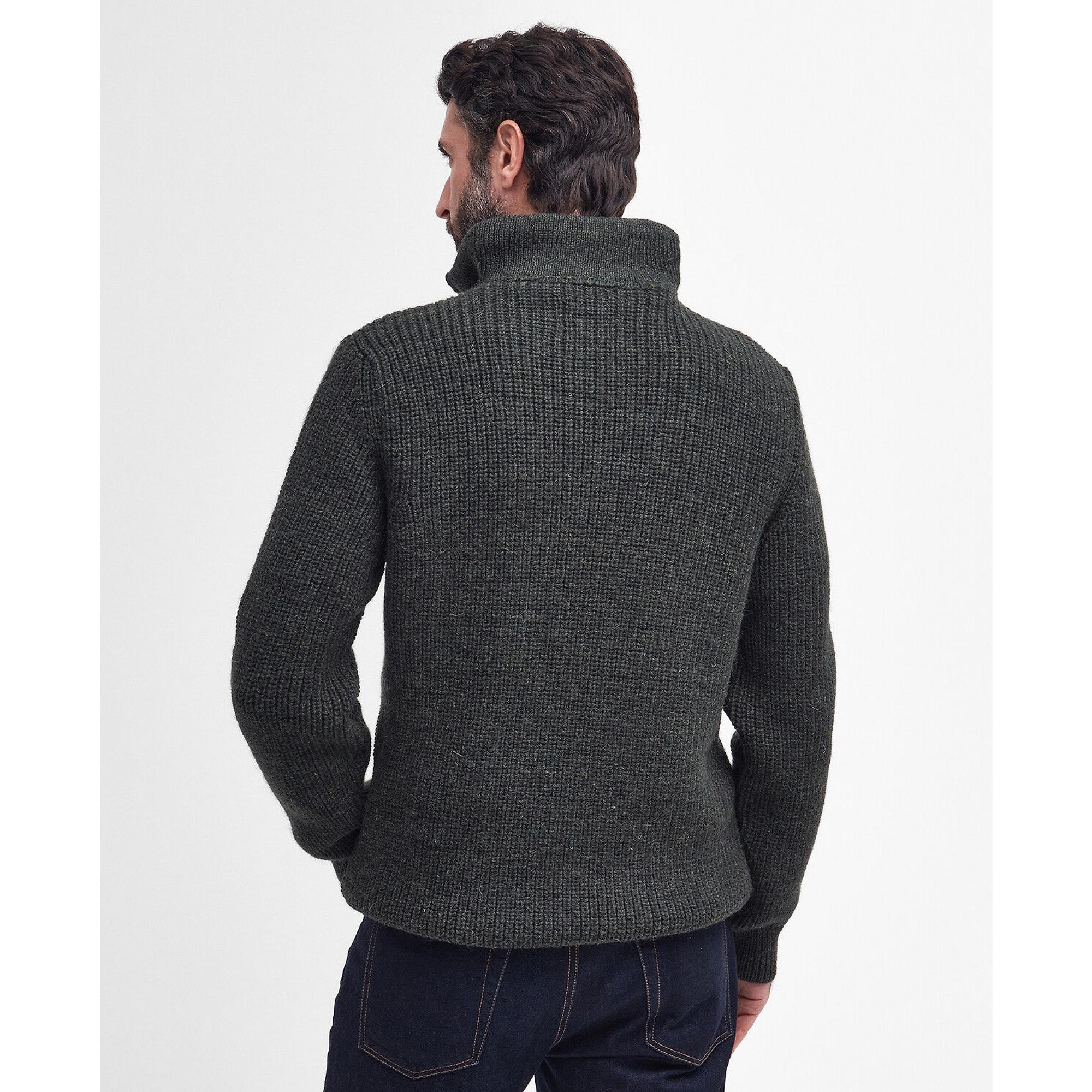 Product image 4 of 7 of Barbour Men's New Tyne Half Zip Sweater - Olive