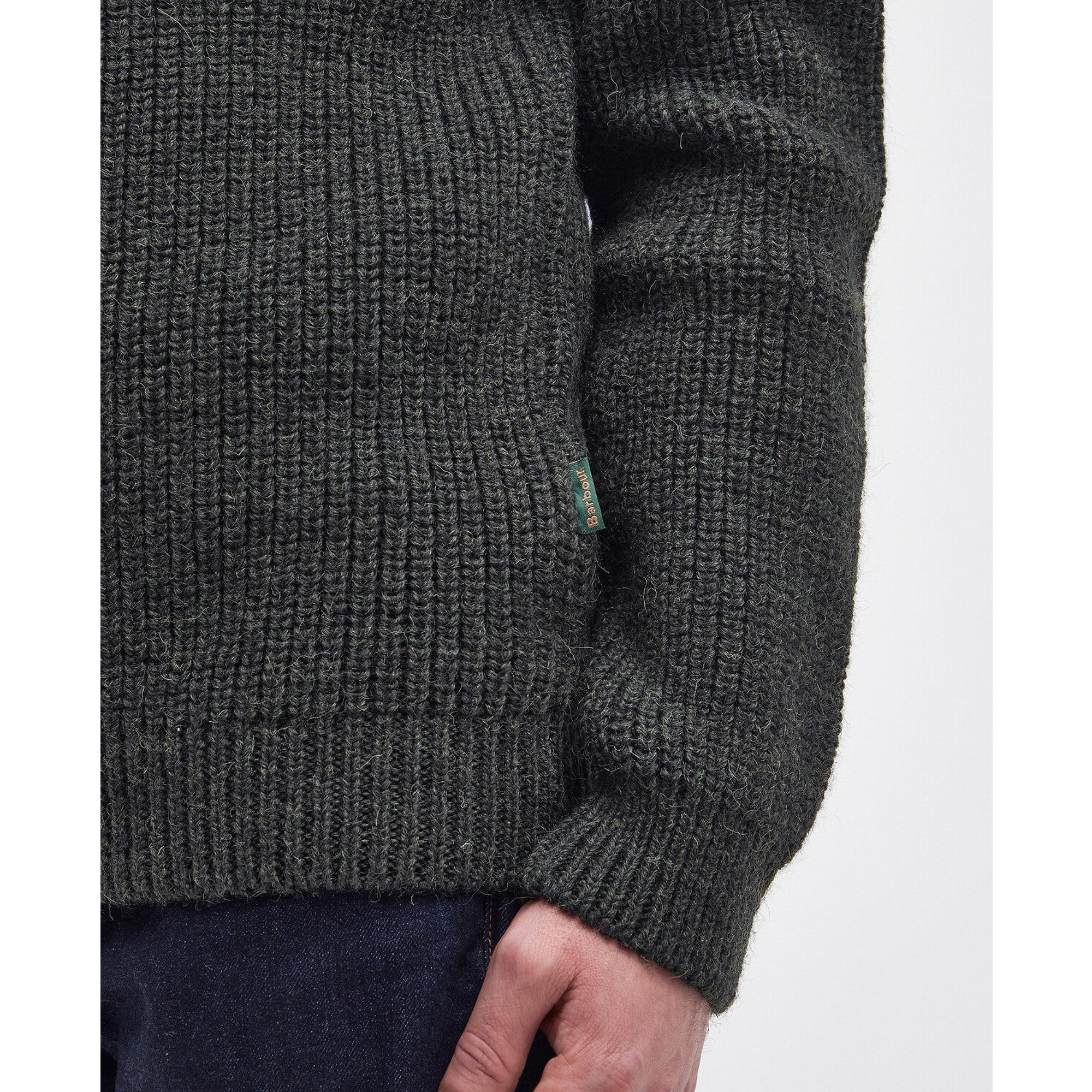 Product image 7 of 7 of Barbour Men's New Tyne Half Zip Sweater - Olive