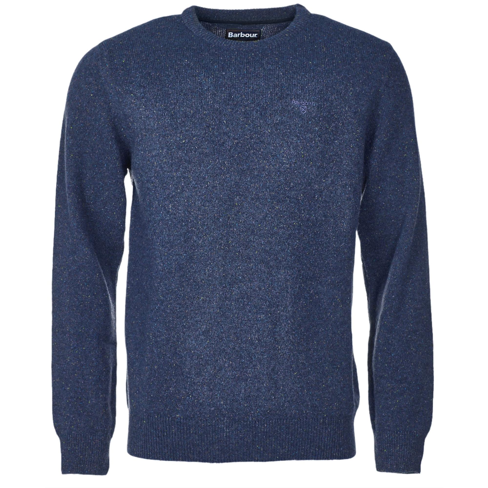 Product image 1 of 6 of Barbour Men's Tisbury Crew Neck Jumper - Deep Blue
