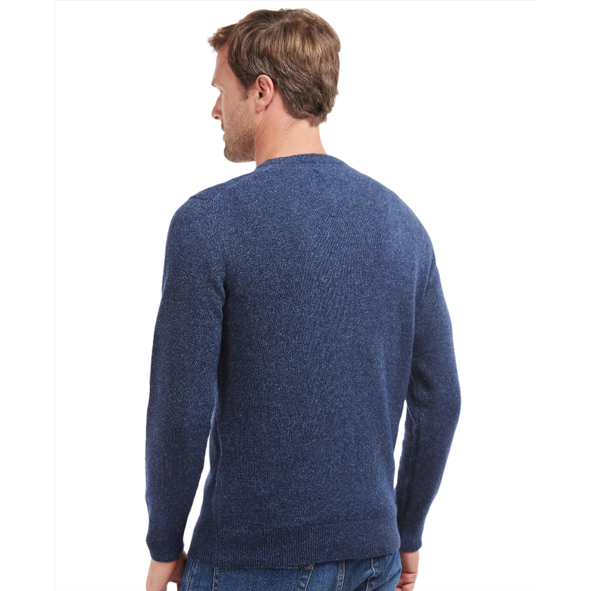 Product image 3 of 6 of Barbour Men's Tisbury Crew Neck Jumper - Deep Blue