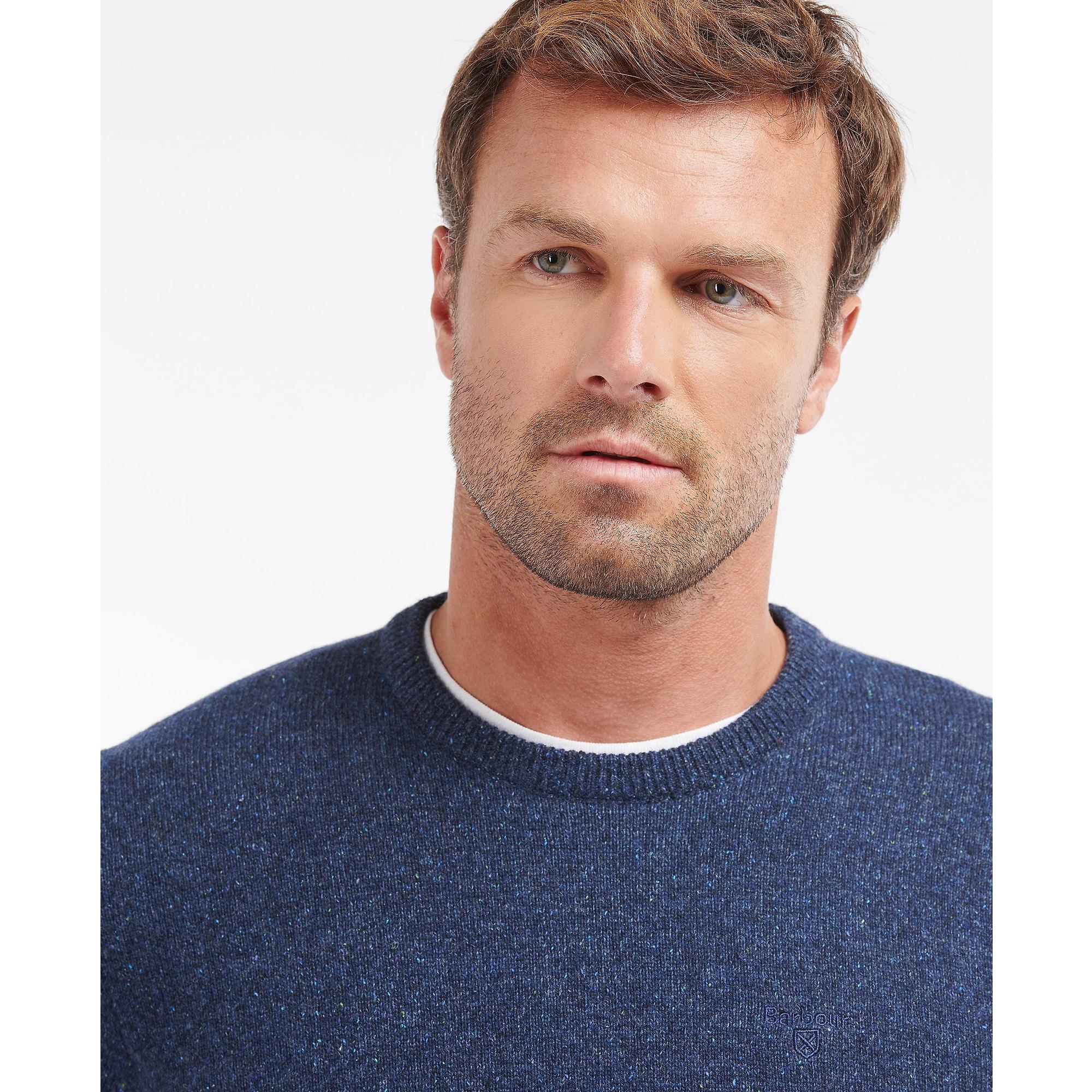 Product image 5 of 6 of Barbour Men's Tisbury Crew Neck Jumper - Deep Blue