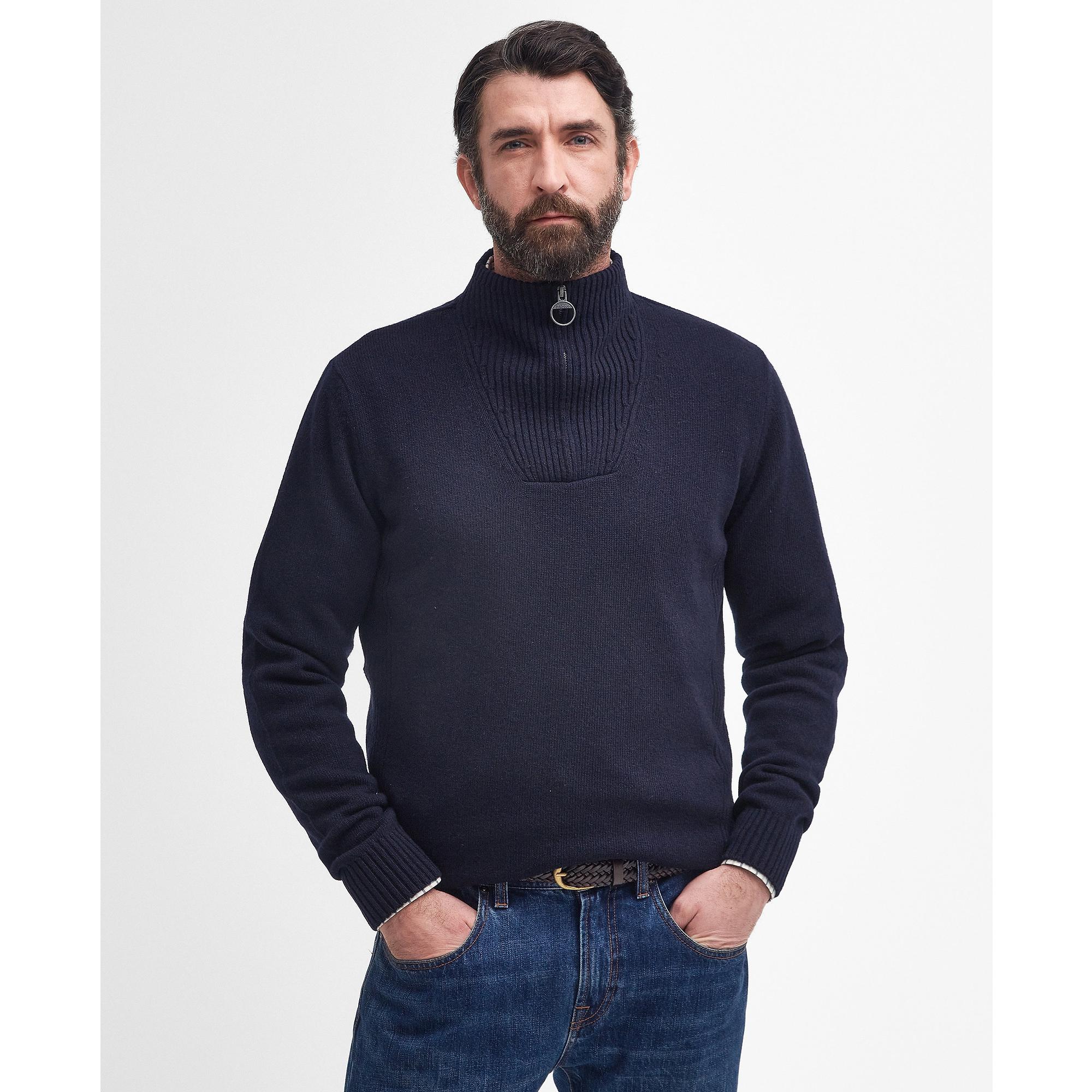 Product image 4 of 5 of Barbour Men's Nelson Half Zip Sweater - Navy
