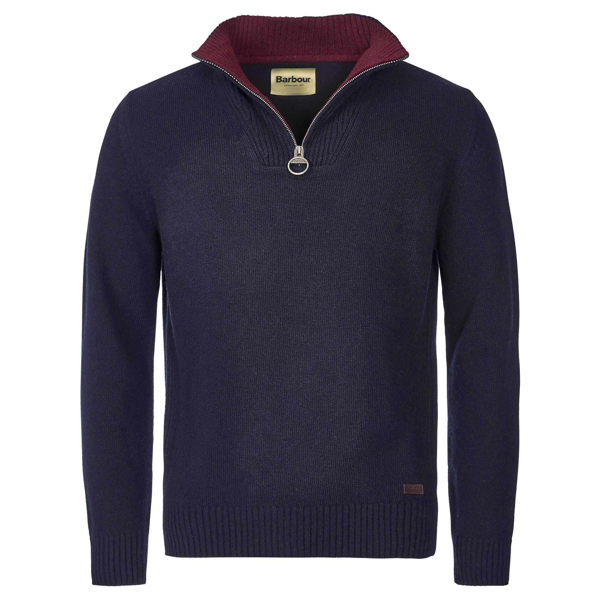 Product image 1 of 5 of Barbour Men's Nelson Half Zip Sweater - Navy