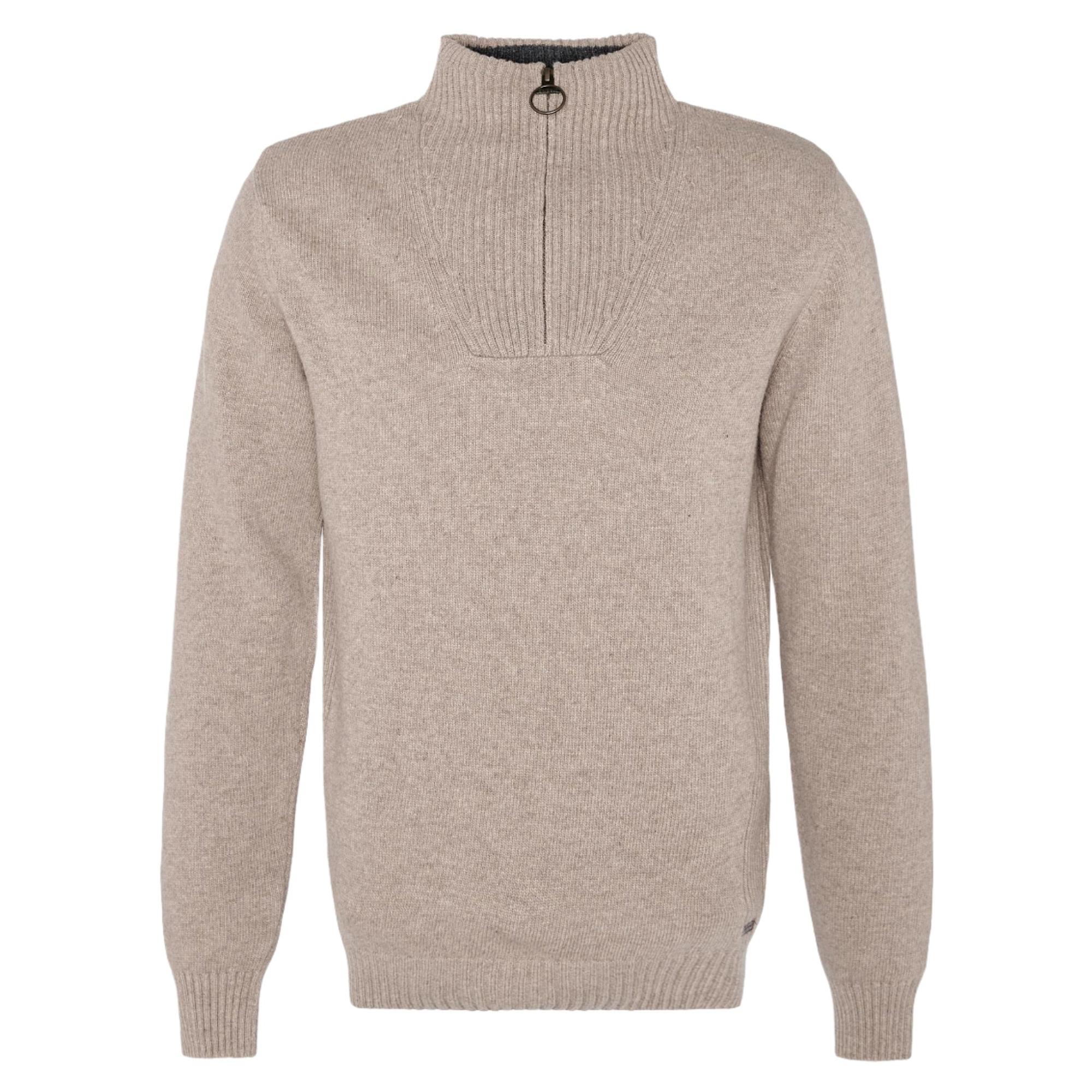 Product image 1 of 6 of Barbour Men's Nelson Half Zip Sweater - Stone