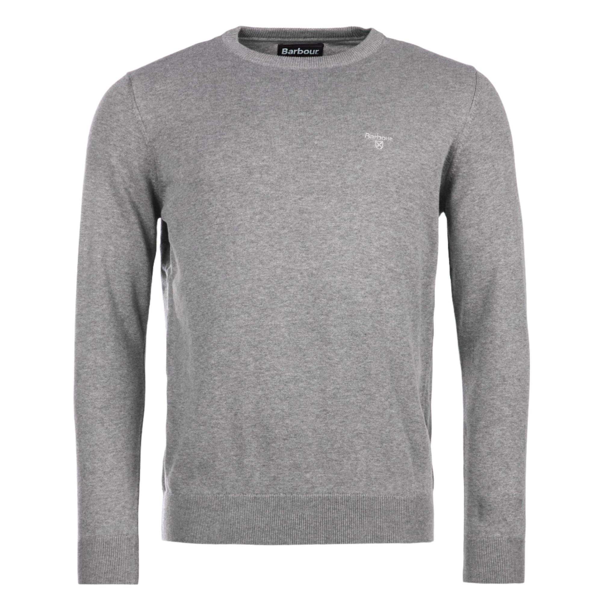 Product image 1 of 5 of Barbour Men's Pima Crew Neck Jumper - Grey