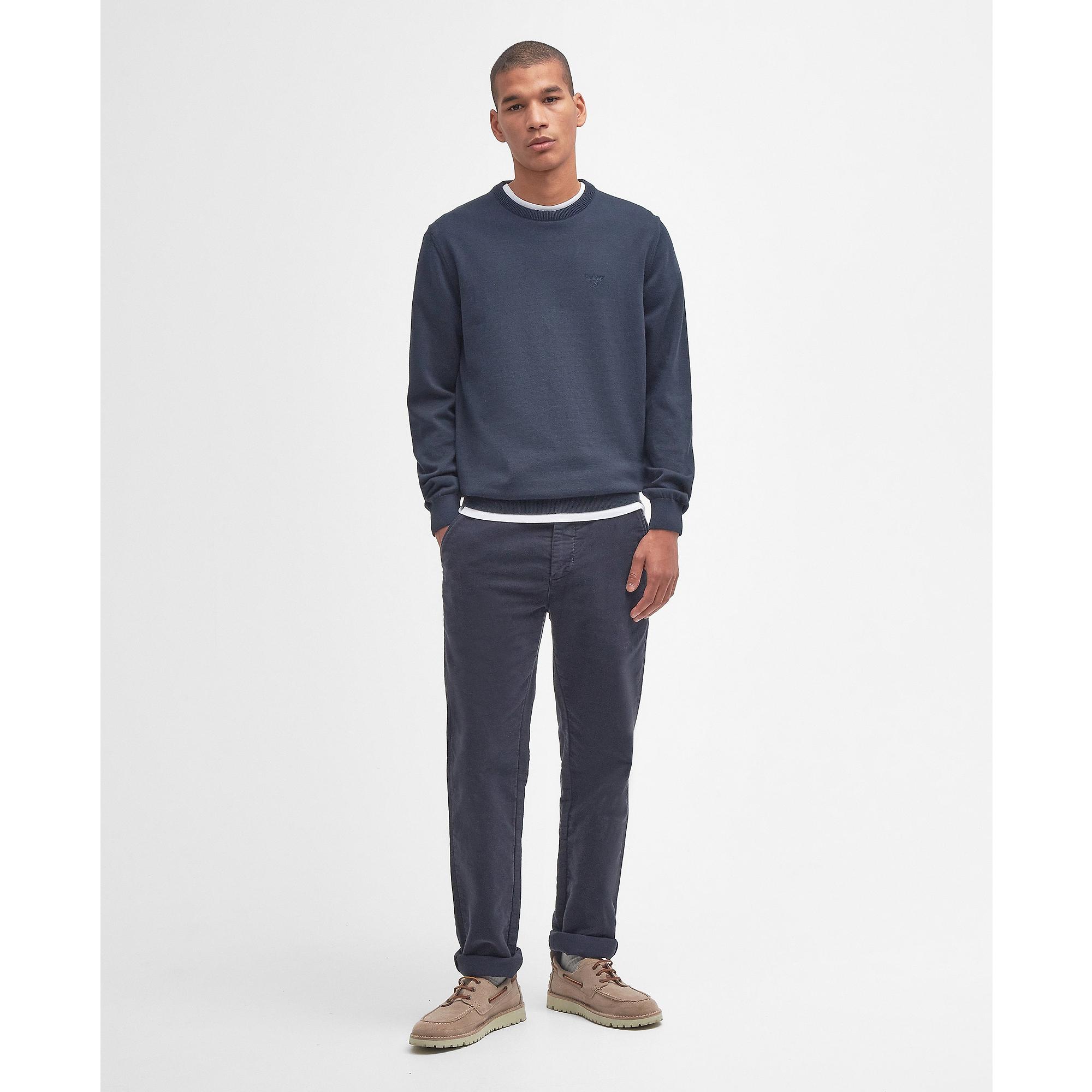 Product image 2 of 6 of Barbour Men's Pima Crew Neck Jumper - Navy