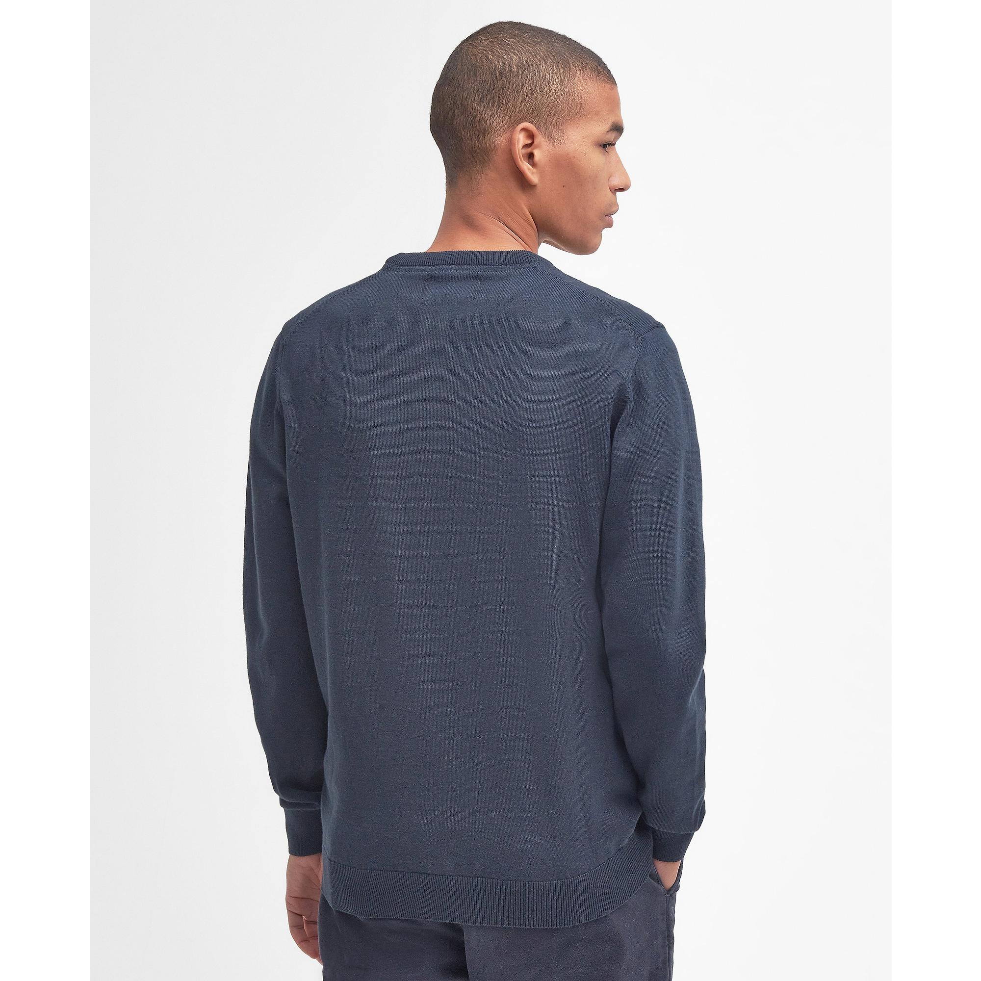 Product image 5 of 6 of Barbour Men's Pima Crew Neck Jumper - Navy