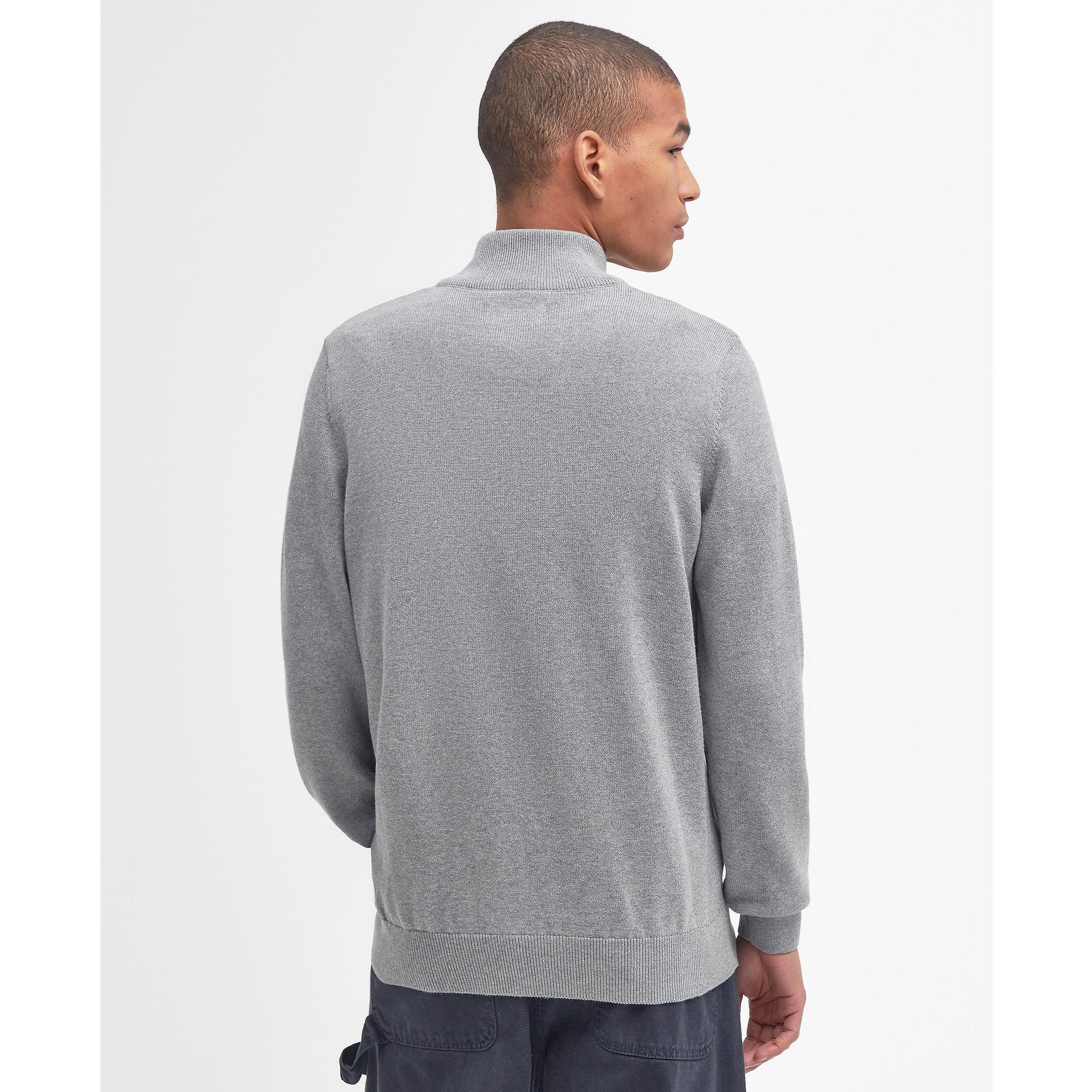 Product image 4 of 6 of Barbour Men's Cotton Half Zip Jumper - Grey