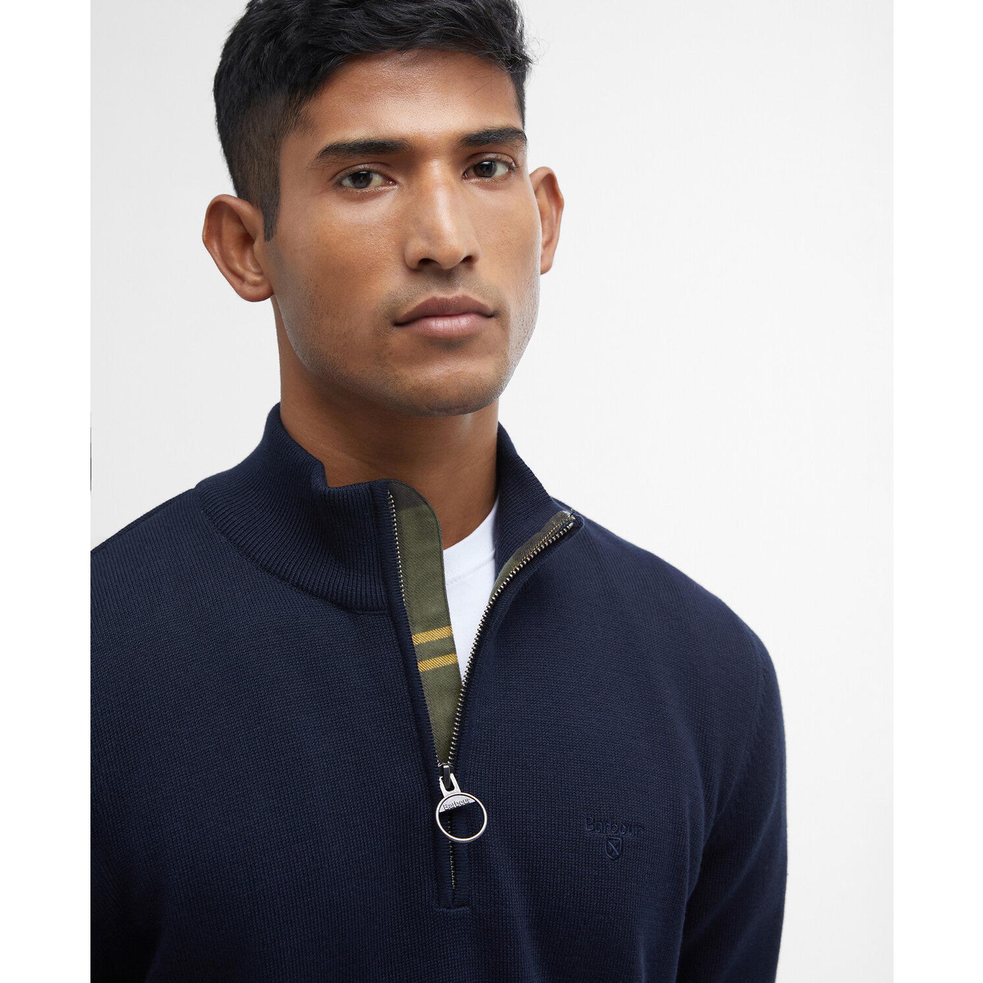 Product image 5 of 7 of Barbour Men's Cotton Half Zip Jumper - Navy