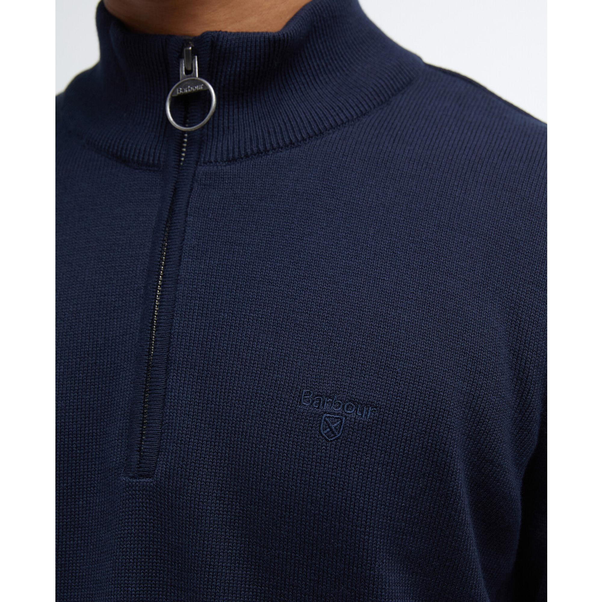 Product image 7 of 7 of Barbour Men's Cotton Half Zip Jumper - Navy