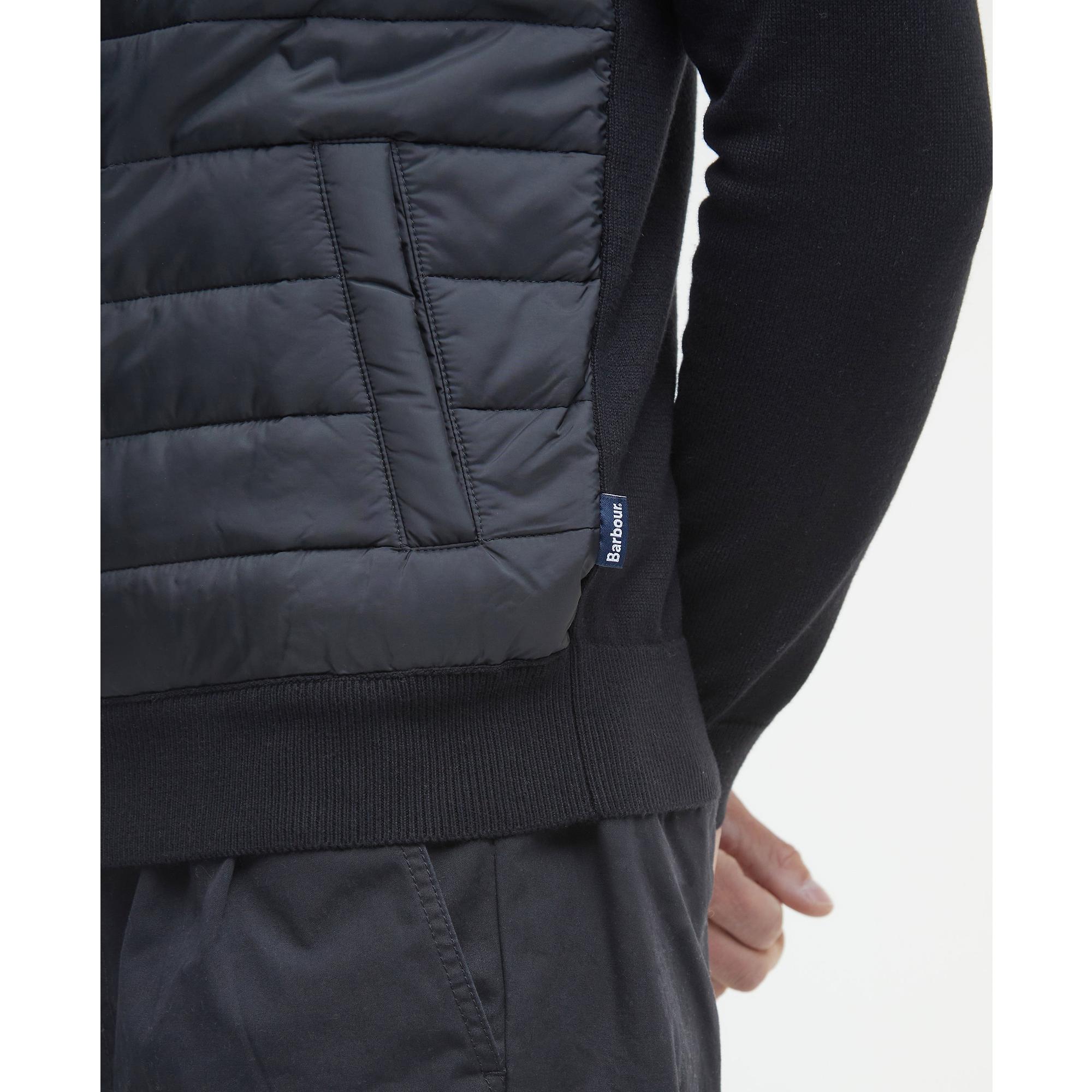 Product image 4 of 7 of Barbour Men's Essential Carn Baffle Zip Through Jumper - Black