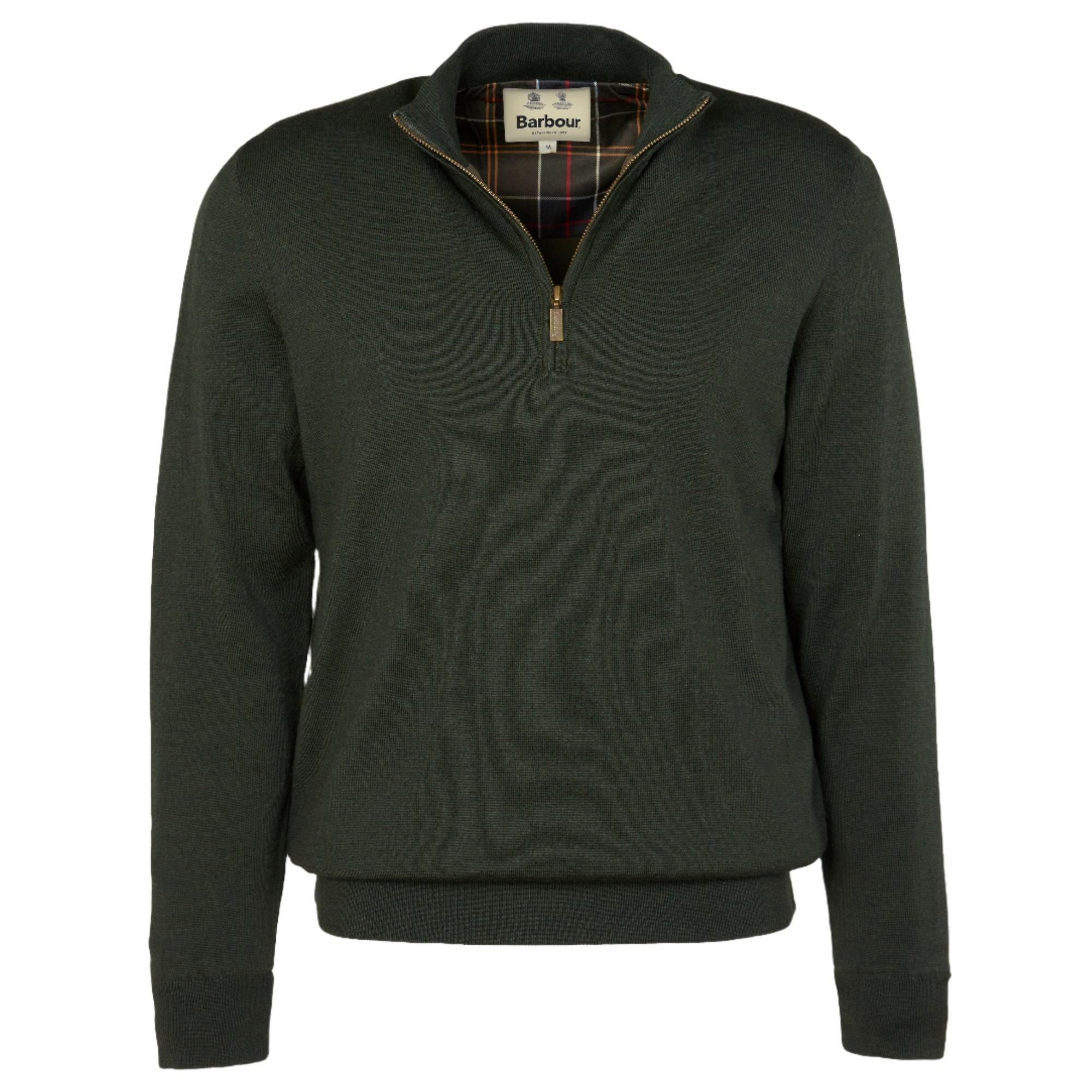 Product image 1 of 6 of Barbour Men's Gamlin Half Zip Sweater - Olive