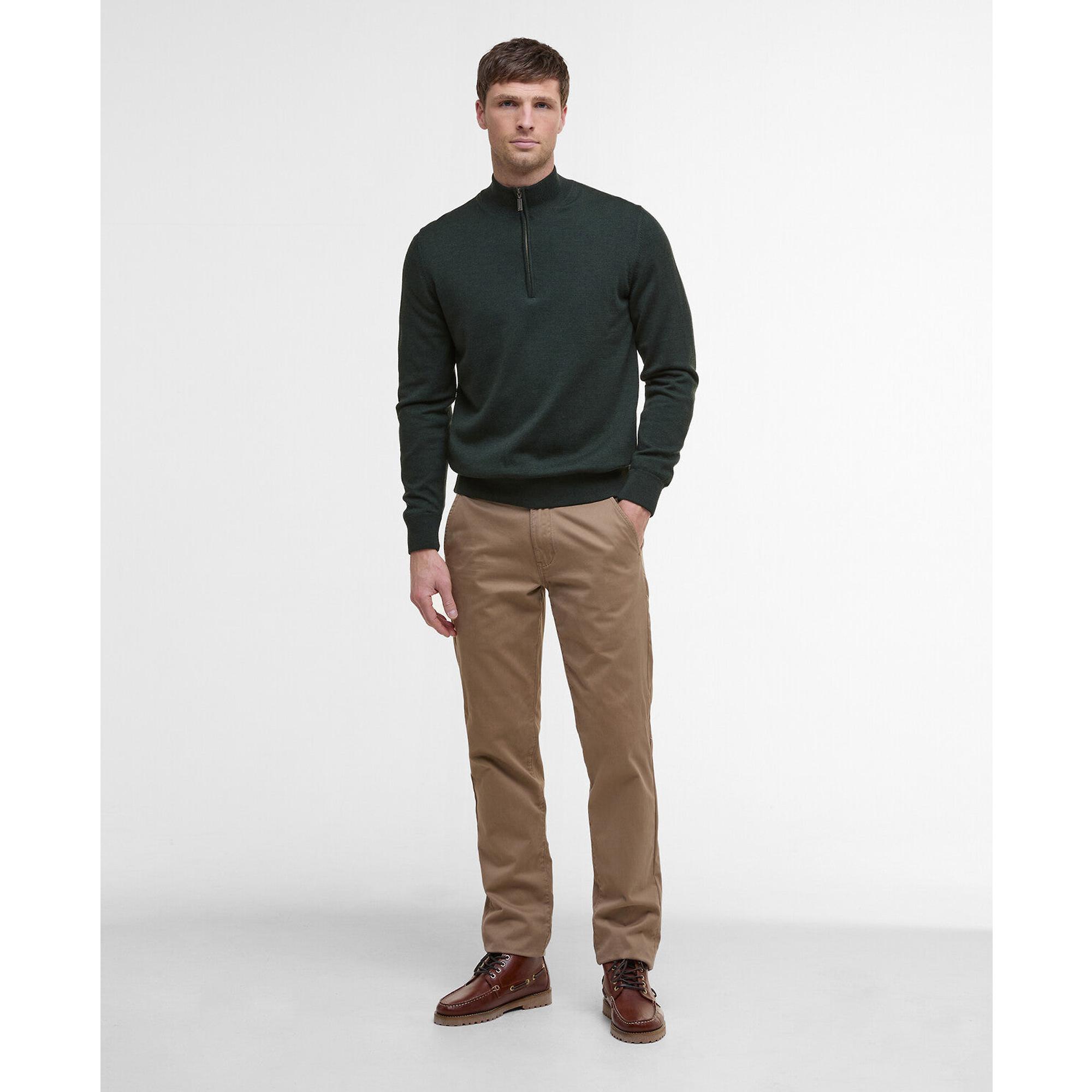 Product image 3 of 7 of Barbour Men's Gamlin Half Zip Sweater - Olive