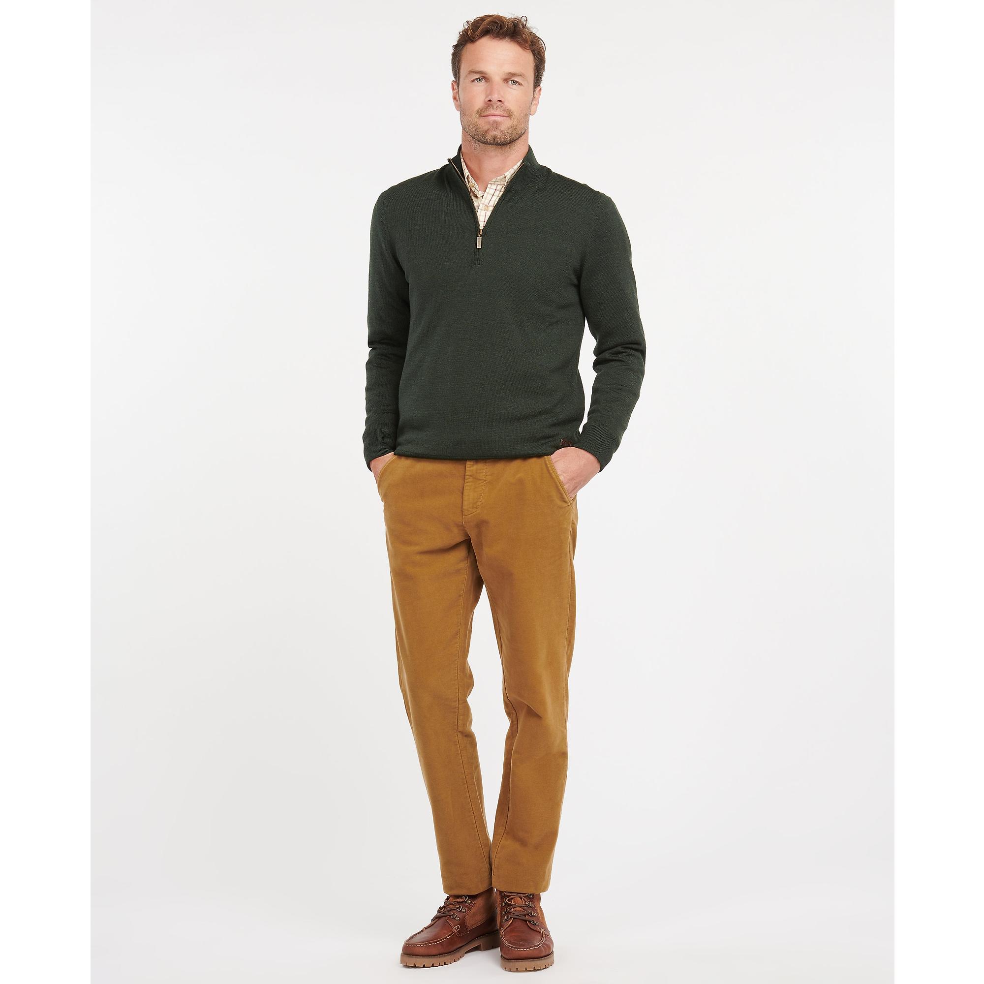 Product image 2 of 6 of Barbour Men's Gamlin Half Zip Sweater - Olive