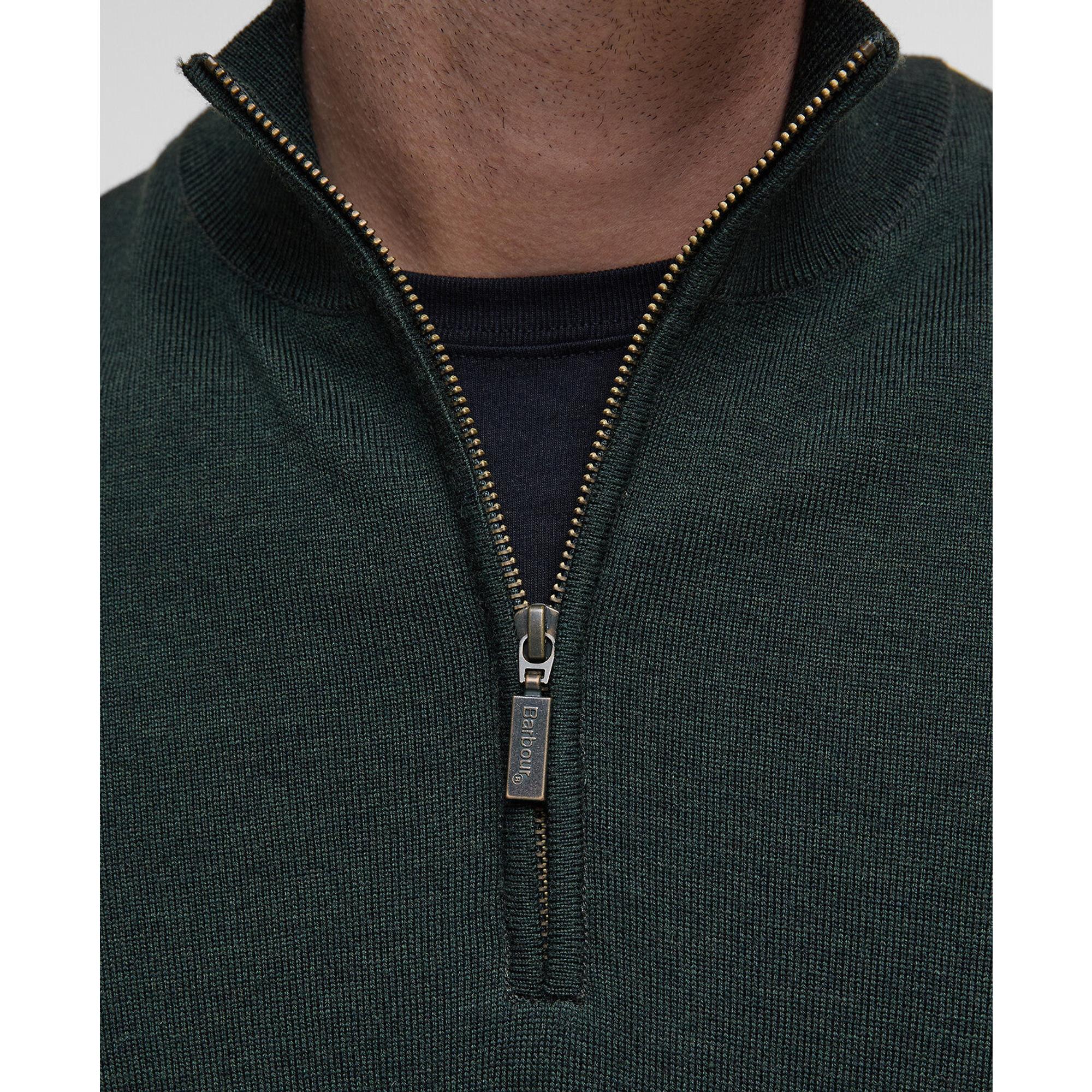 Product image 6 of 7 of Barbour Men's Gamlin Half Zip Sweater - Olive