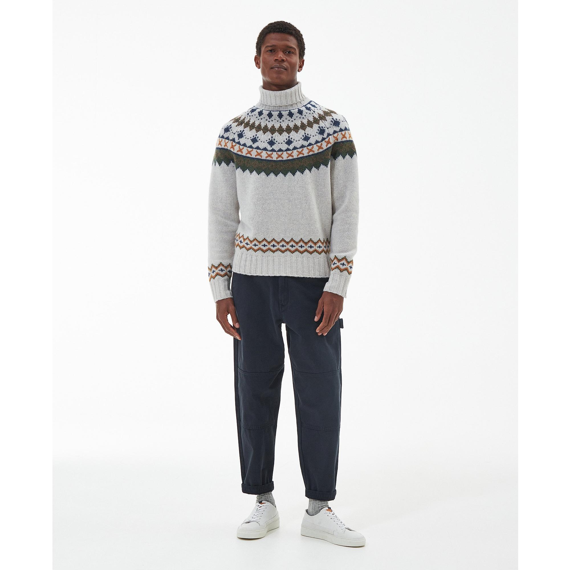 Product image 2 of 8 of Barbour Men's Roose Roll-Neck Jumper - Whisper White