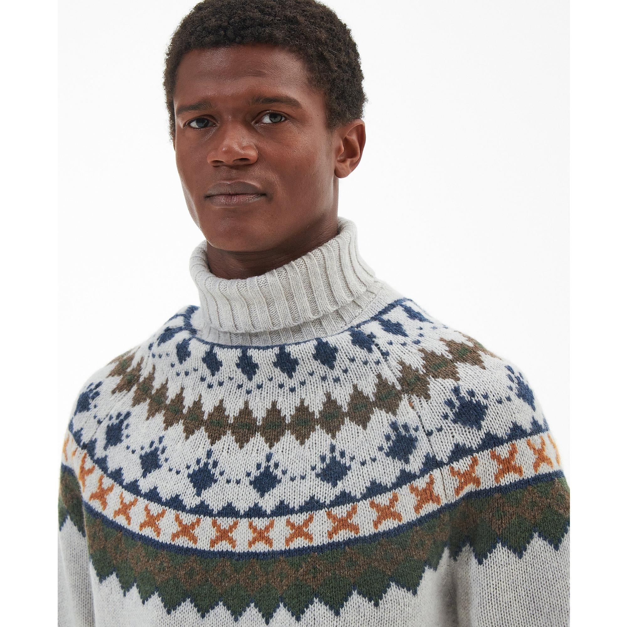 Product image 4 of 8 of Barbour Men's Roose Roll-Neck Jumper - Whisper White