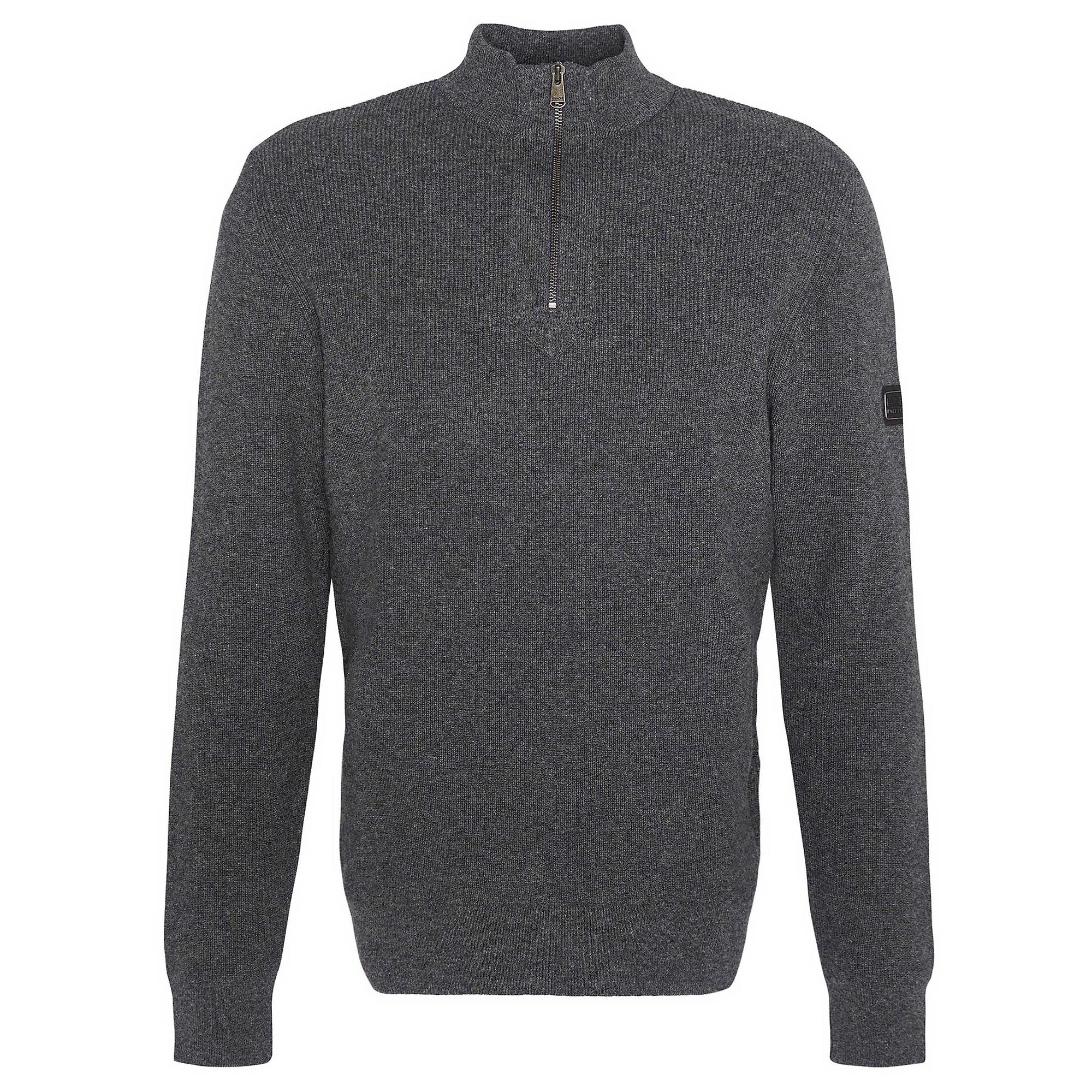 Product image 1 of 7 of Barbour International Men's Crawley Half-Zip Jumper - Charcoal Marl