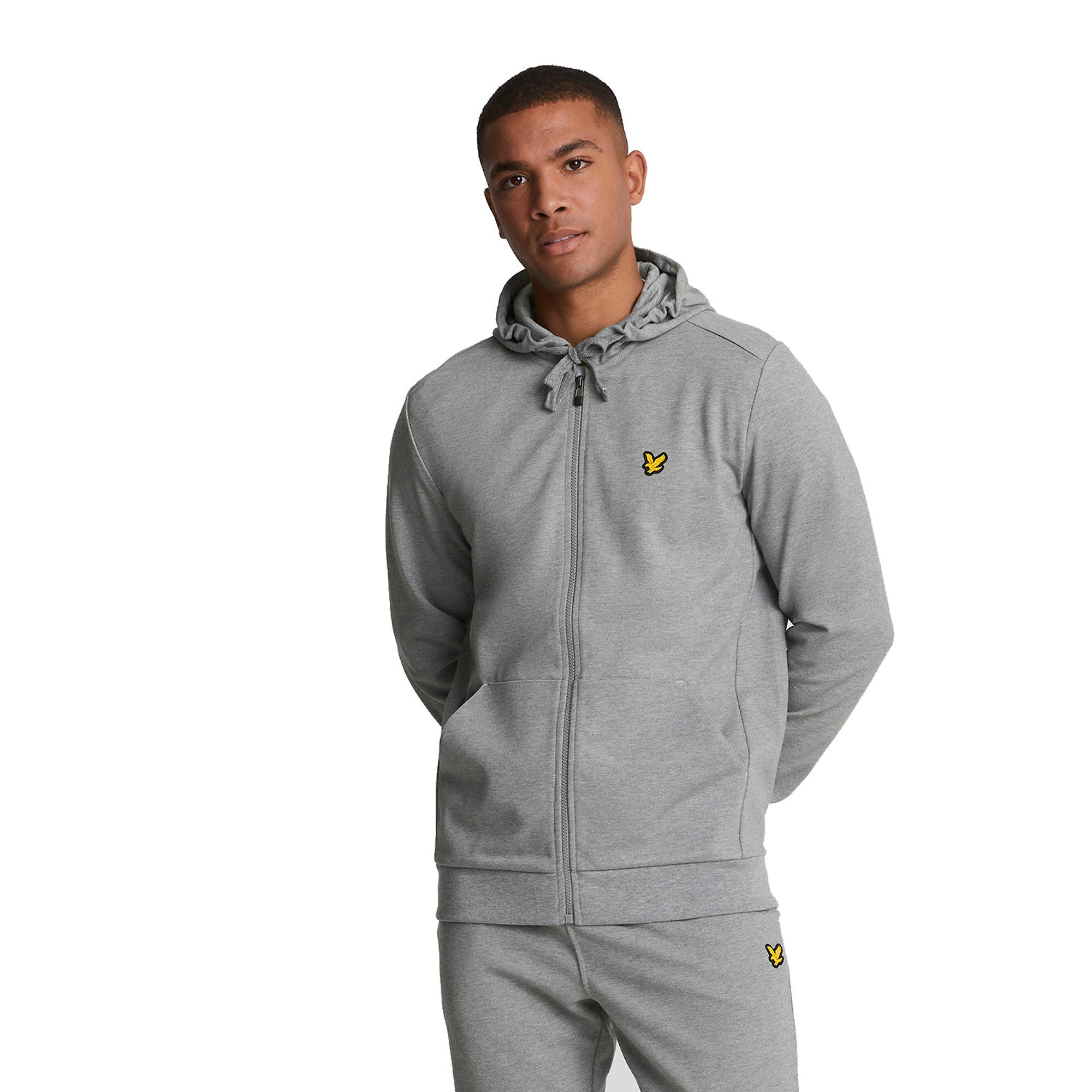 Product image 2 of 5 of Lyle & Scott Men's Sports Full-Zip Hoodie - Mid Grey Marl