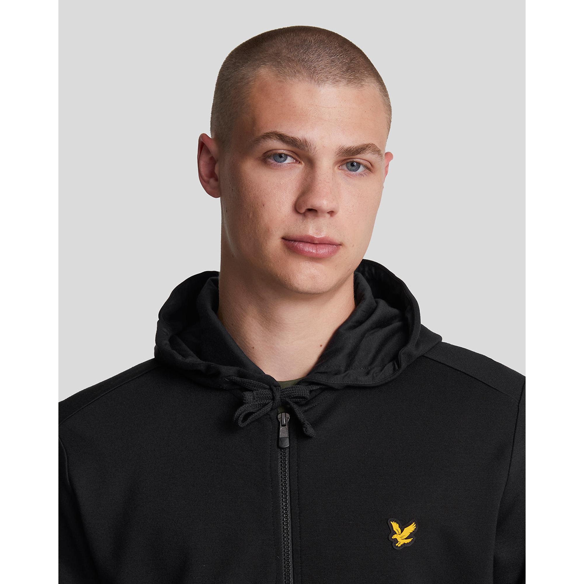 Product image 4 of 5 of Lyle & Scott Men's Sports Full-Zip Hoodie - Jet Black