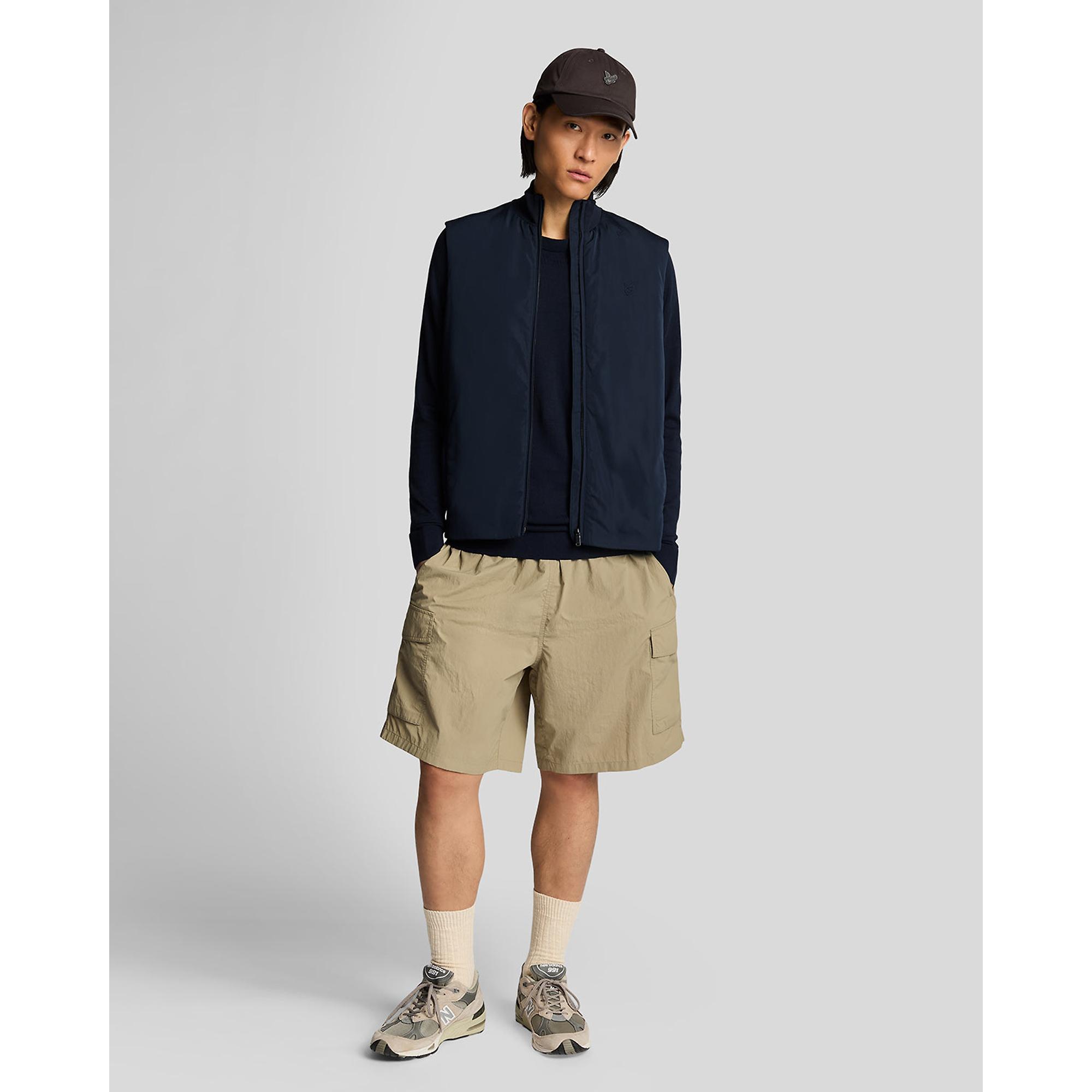 Product image 3 of 5 of Lyle & Scott Men's Tonal Hybrid Gilet - Dark Navy