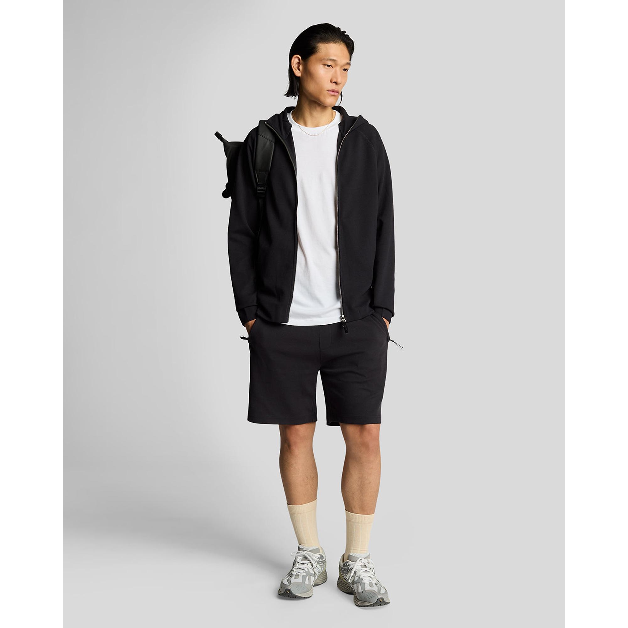 Product image 3 of 6 of Lyle & Scott Men's Diagonal Interlock Zip Through Hoodie - Lacquer