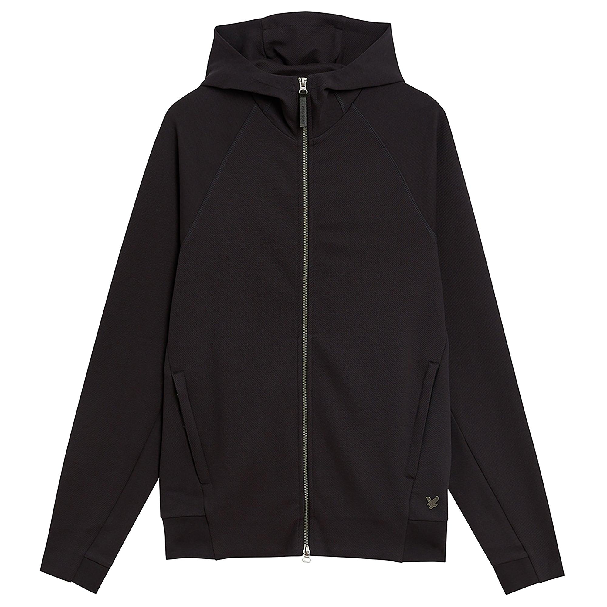 Product image 1 of 6 of Lyle & Scott Men's Diagonal Interlock Zip Through Hoodie - Lacquer