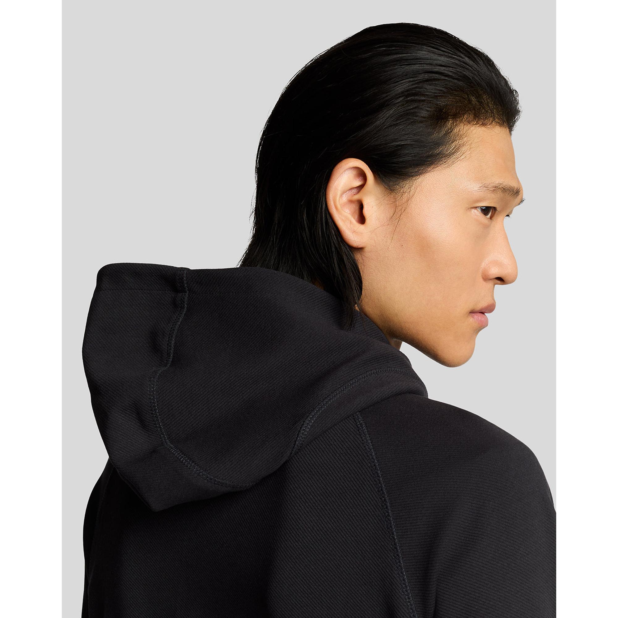 Product image 6 of 6 of Lyle & Scott Men's Diagonal Interlock Zip Through Hoodie - Lacquer