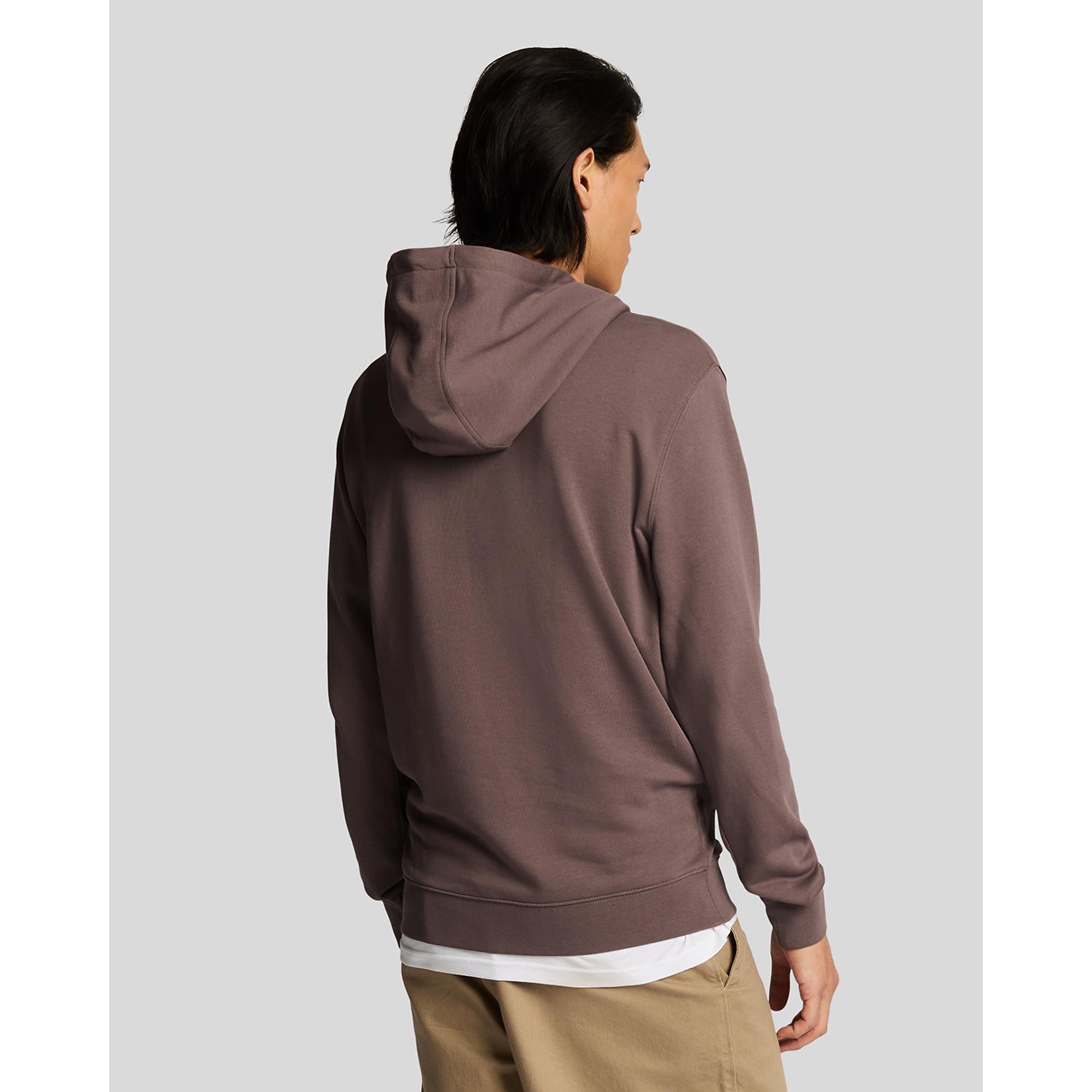 Product image 4 of 5 of Lyle & Scott Men's Superfine Pullover Hoodie - Plum Truffle