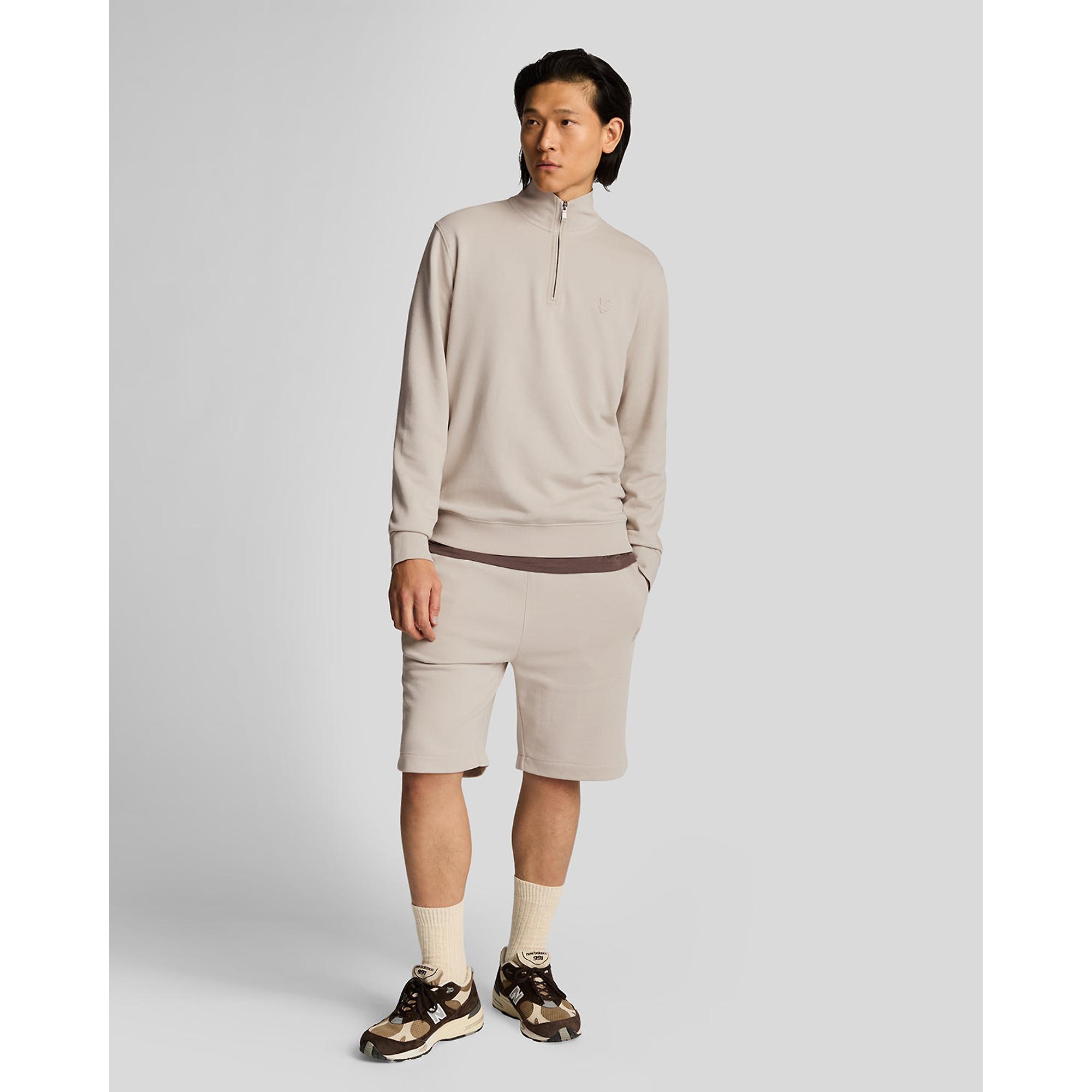 Product image 3 of 5 of Lyle & Scott Men's Superfine Quarter Zip Sweatshirt - Cove