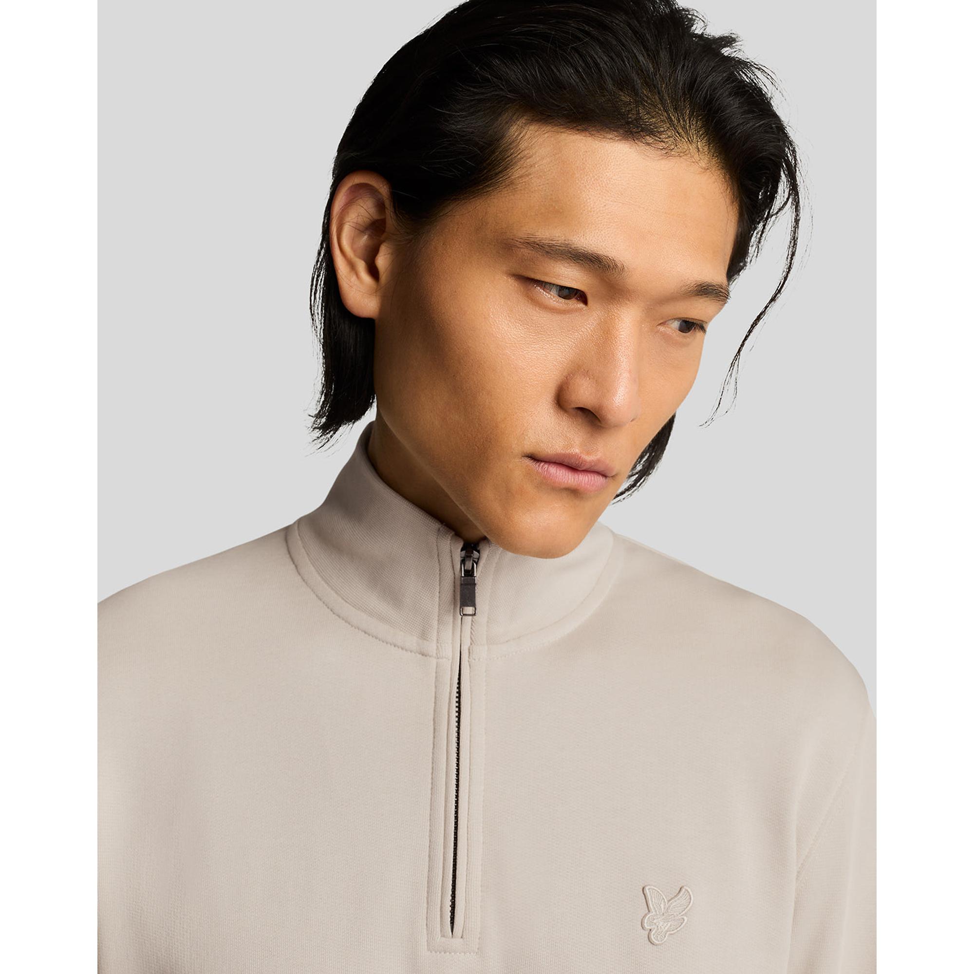 Product image 5 of 5 of Lyle & Scott Men's Superfine Quarter Zip Sweatshirt - Cove