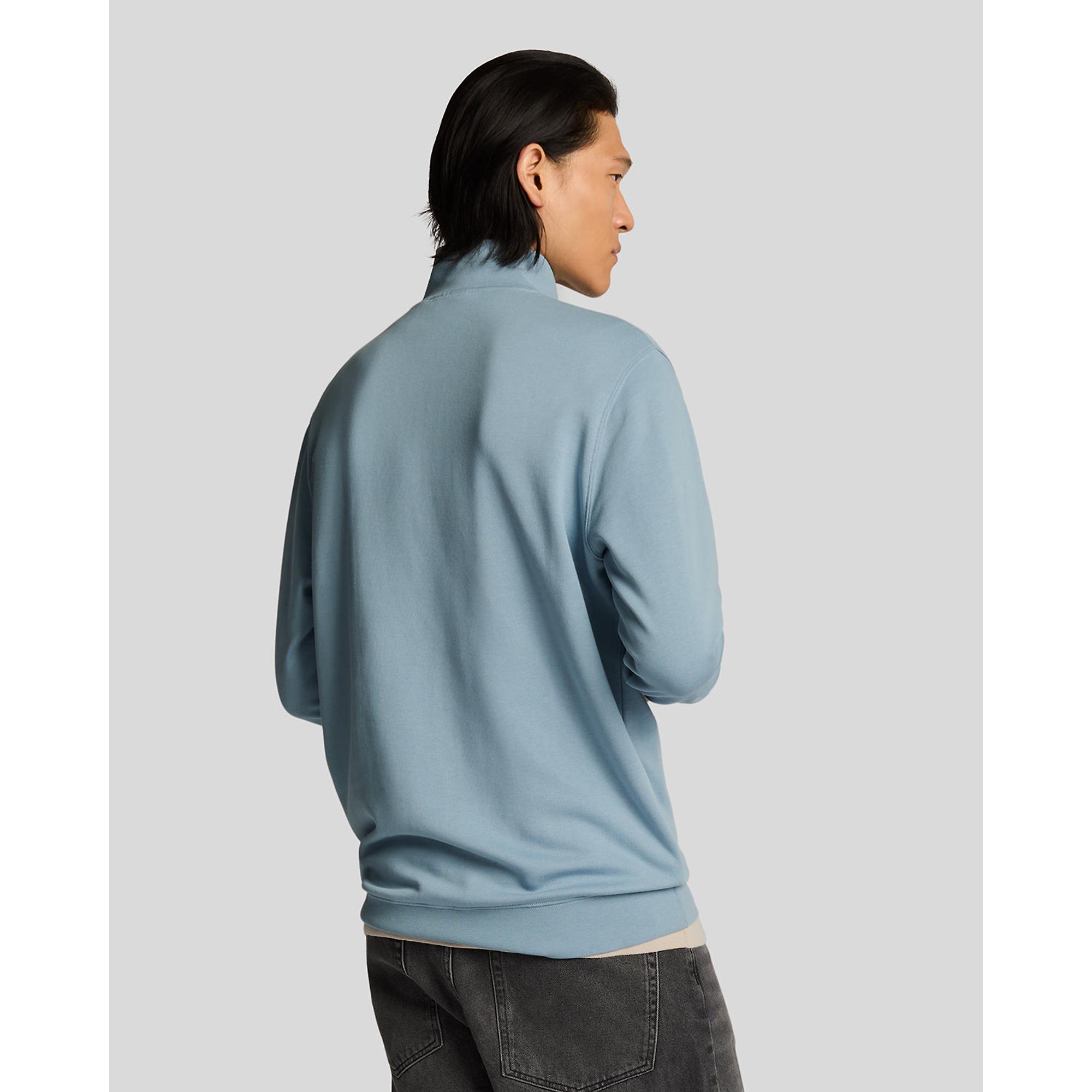 Product image 4 of 5 of Lyle & Scott Men's Superfine 1/4 Zip Sweatshirt - Blue Ash