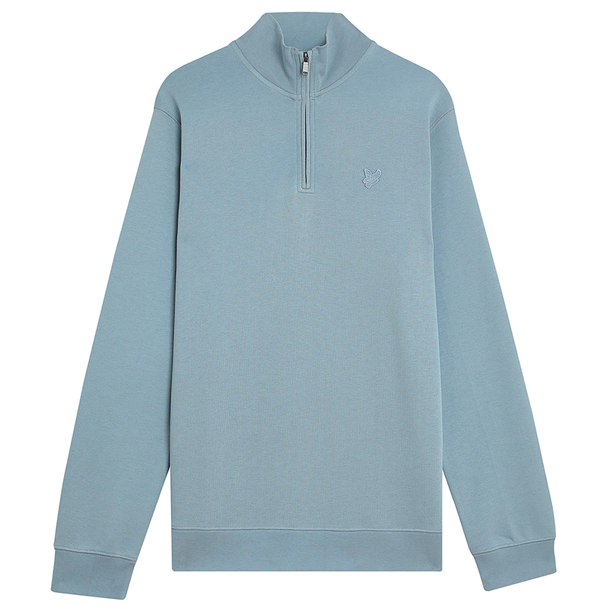 Product image 1 of 5 of Lyle & Scott Men's Superfine 1/4 Zip Sweatshirt - Blue Ash