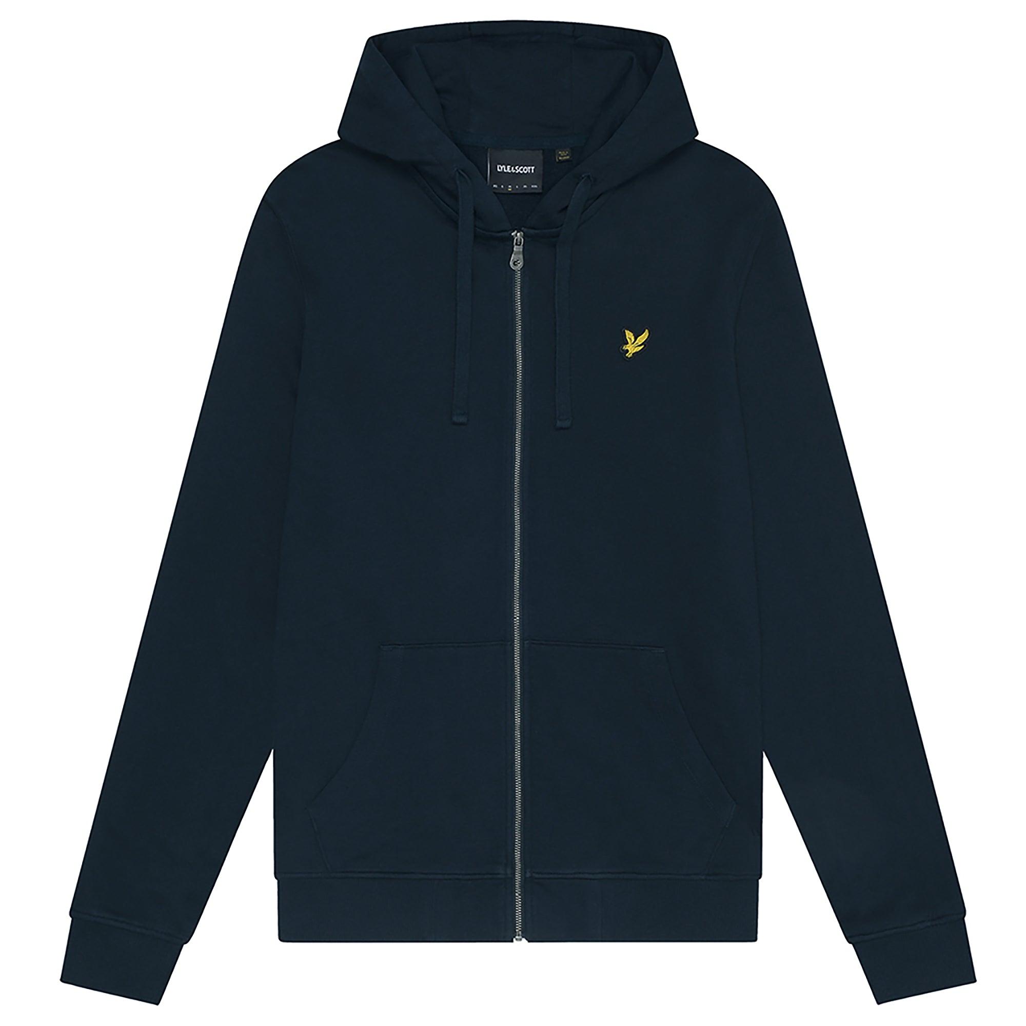 Product image 1 of 6 of Lyle & Scott Men's Loopback Cotton Fit Full Zip Hoodie - Dark Navy