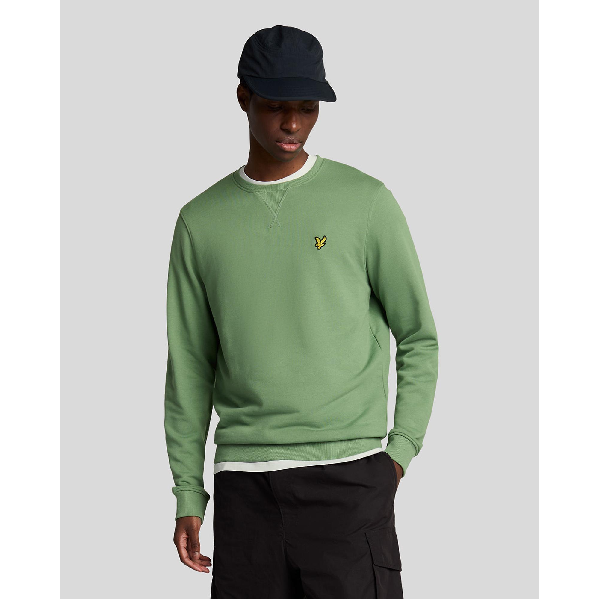 Product image 2 of 5 of Lyle & Scott Men's Crew Neck Sweatshirt - Smoke Green