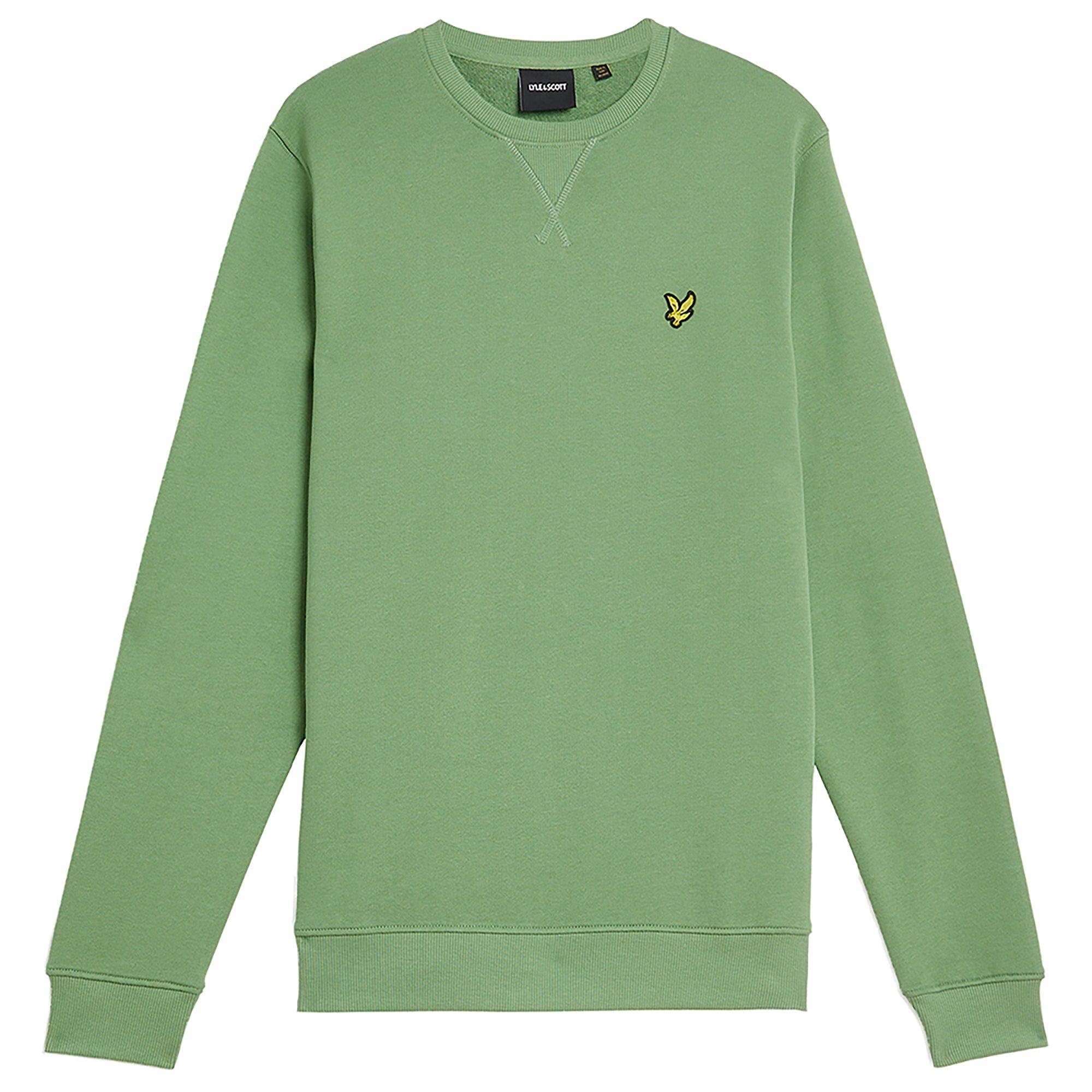 Product image 1 of 5 of Lyle & Scott Men's Crew Neck Sweatshirt - Smoke Green