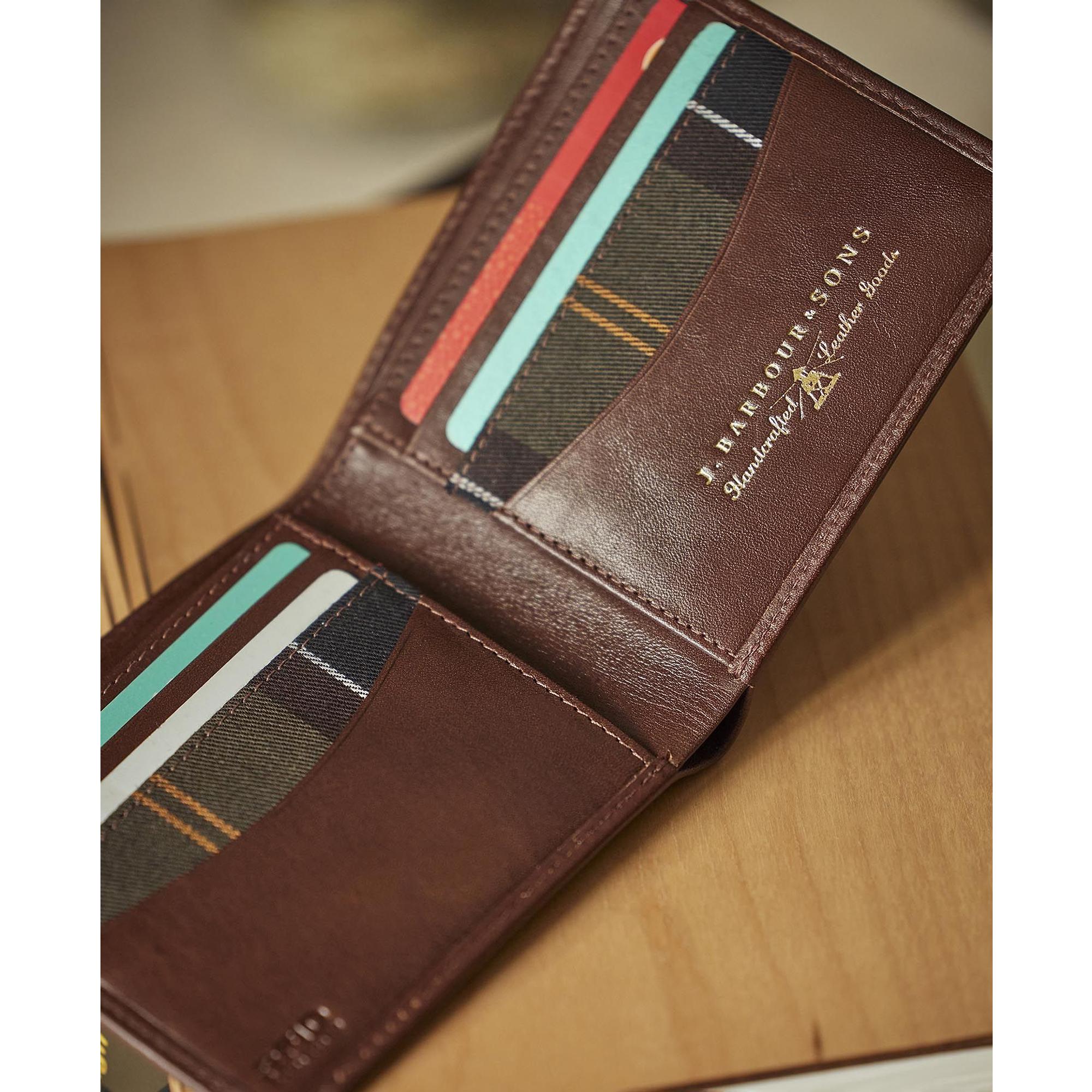 Product image 6 of 6 of Barbour Men's Colwell Leather Billfold Wallet - Brown/Classic